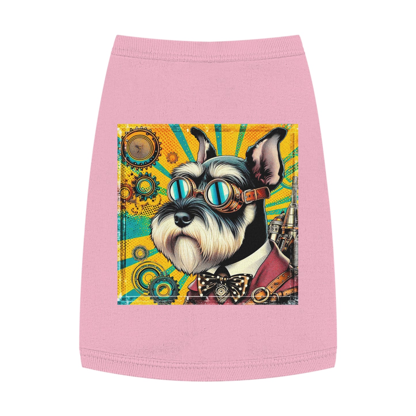 Miniature Schnauzer fun gears shirt Pets Printify M Pink