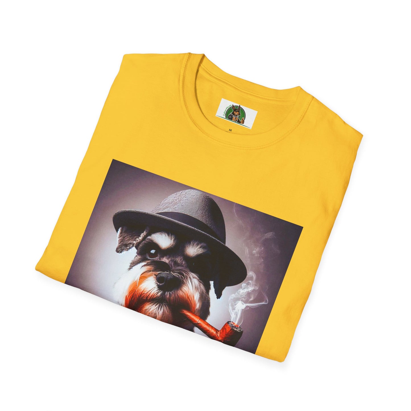 Miniature Schnauzer cigar smoking shirt