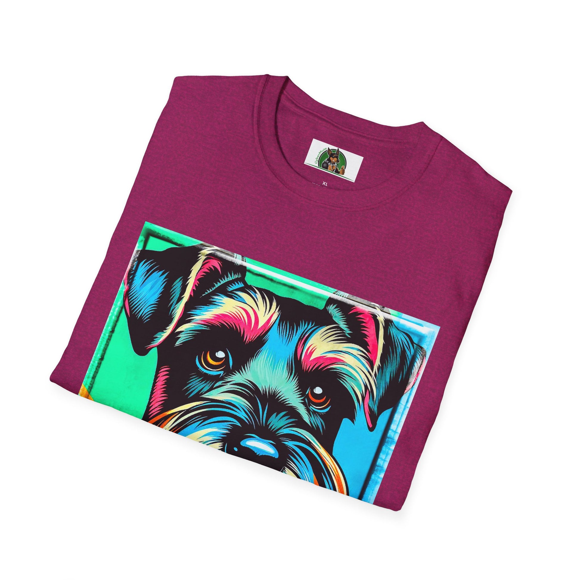 Schnauzer T-Shirt with Miniature Schnauzer Design T-Shirt Printify   