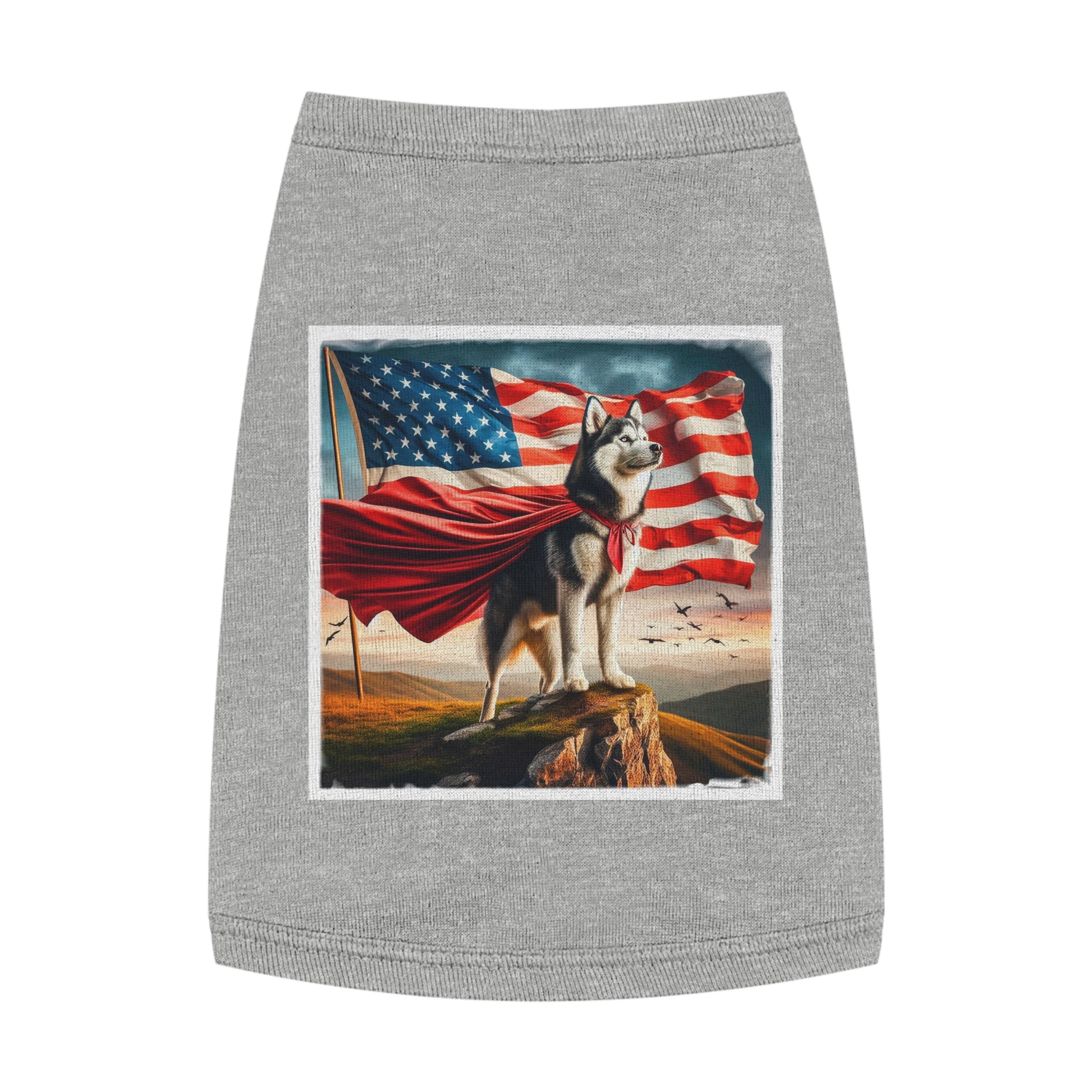 Pet Tank Top Husky Pets Printify M Heather 