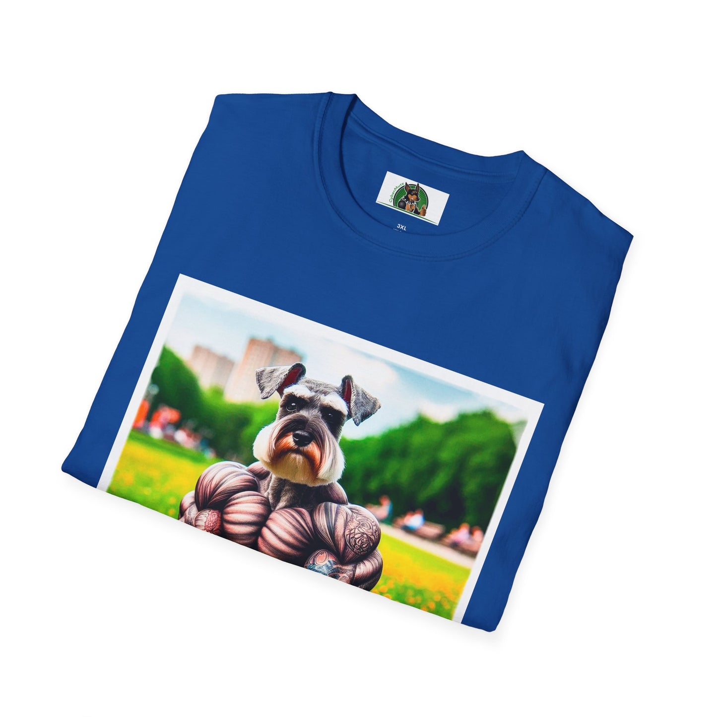 Schnauzer T-Shirt with Miniature Schnauzer Design T-Shirt Printify   