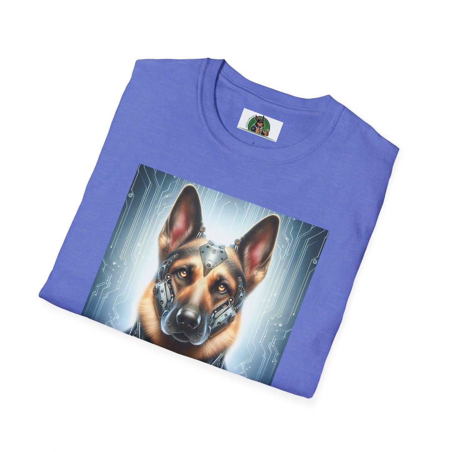 German Shepherd metal man