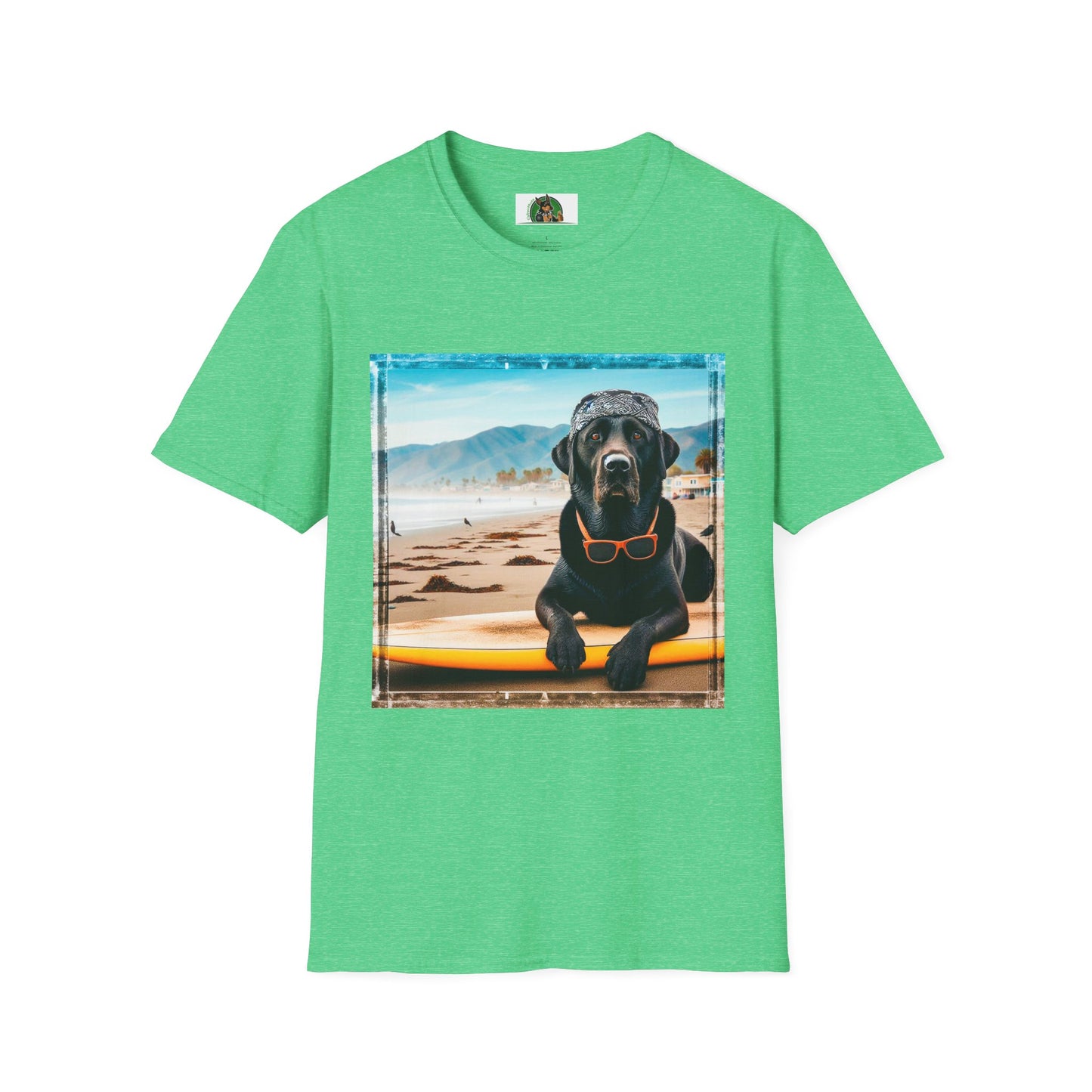 Labrador Retriever T-Shirt Printify S Heather Irish Green 