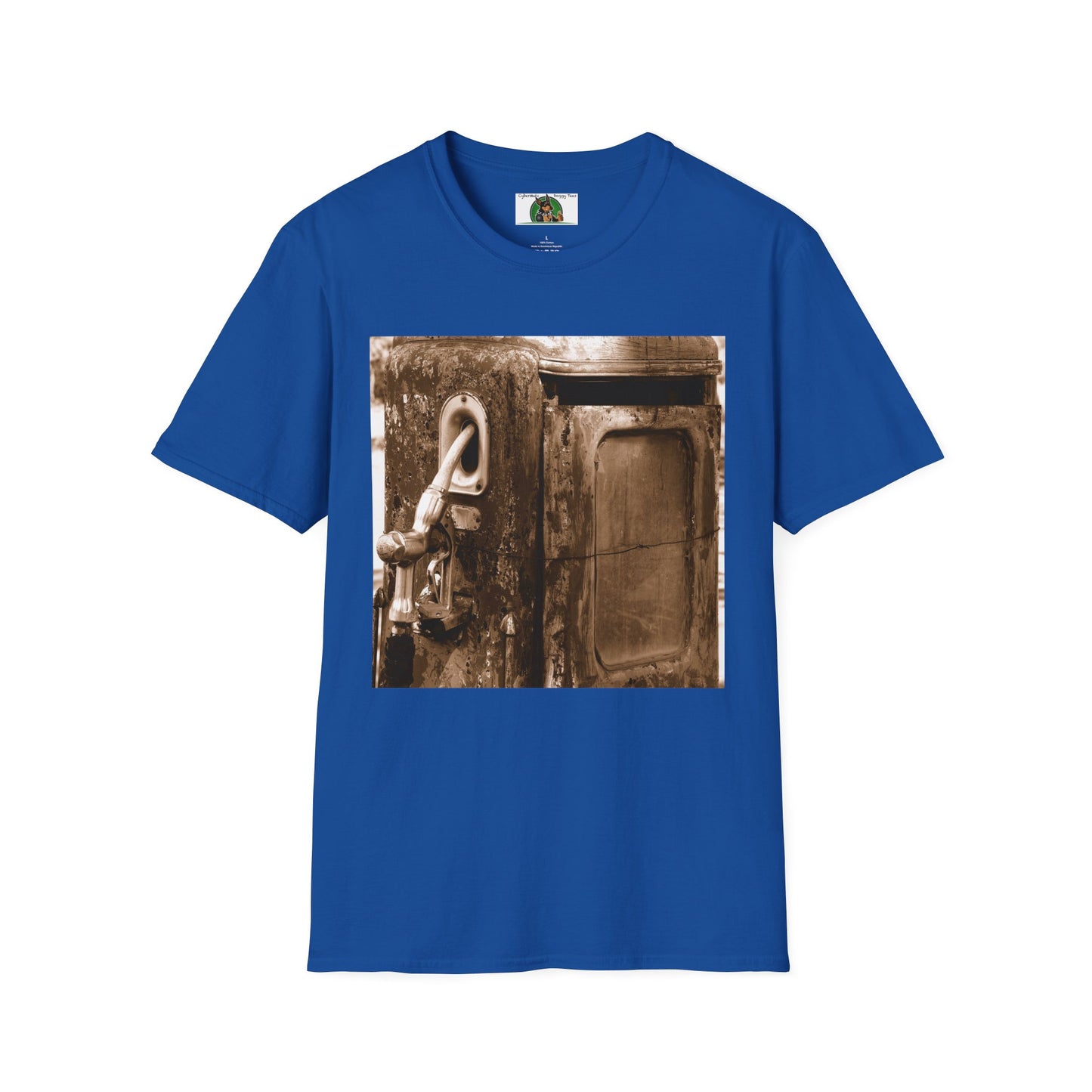 Mis·cel·la·ne·ous Old Gas Pump T-Shirt Printify S Royal 