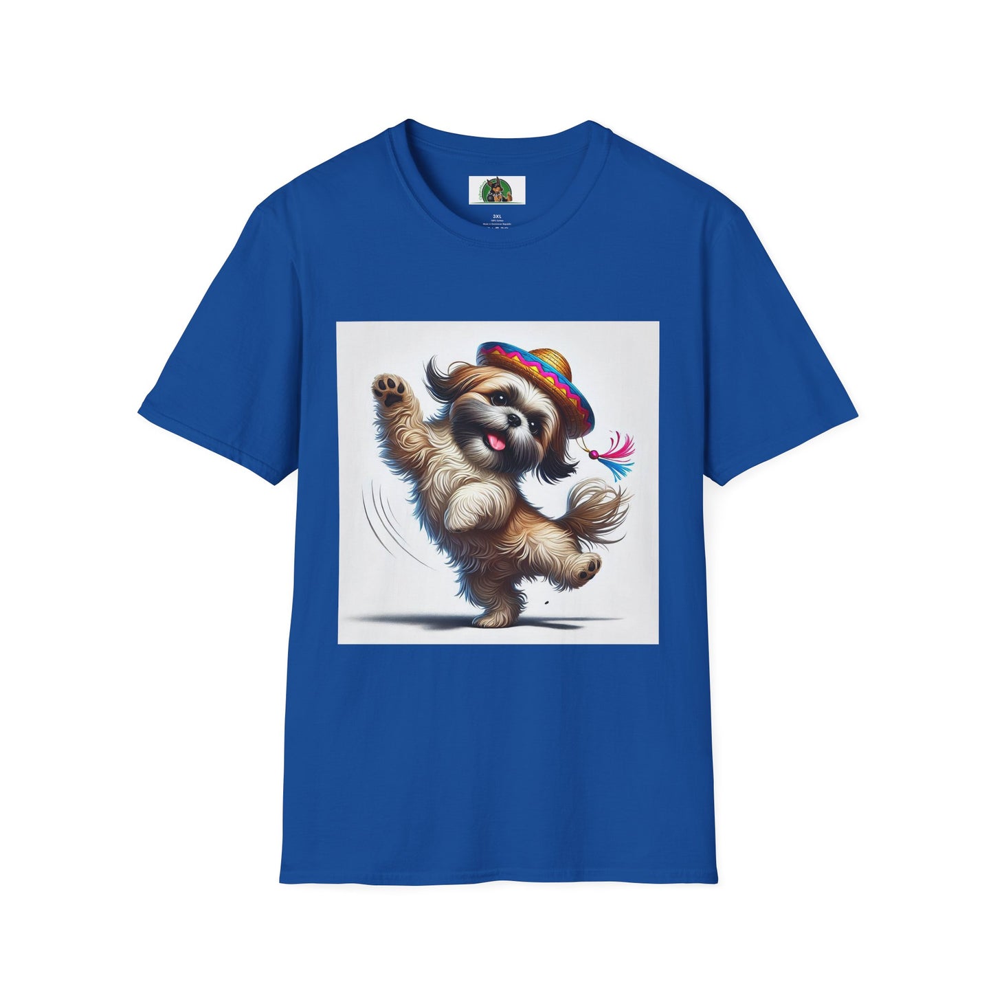 Dancing Shih Tzu T-Shirt T-Shirt Printify XS Royal