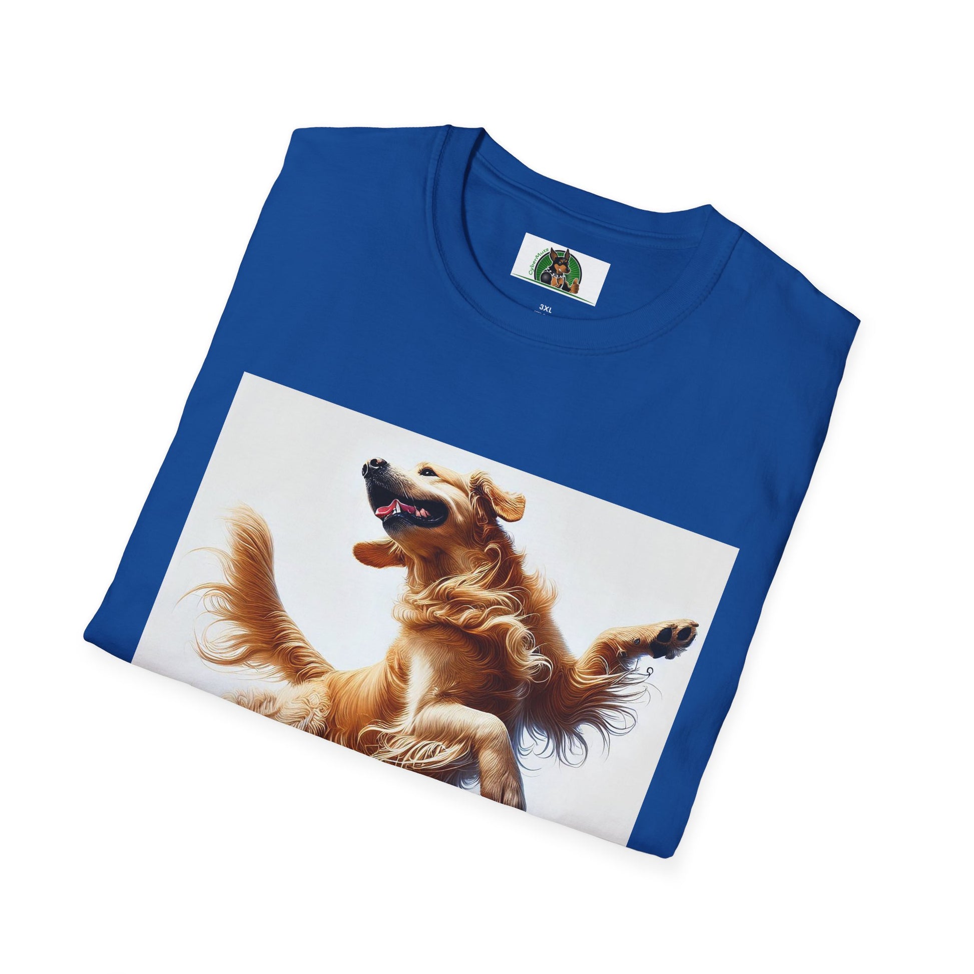 Golden Retriever Dance T-Shirt T-Shirt Printify