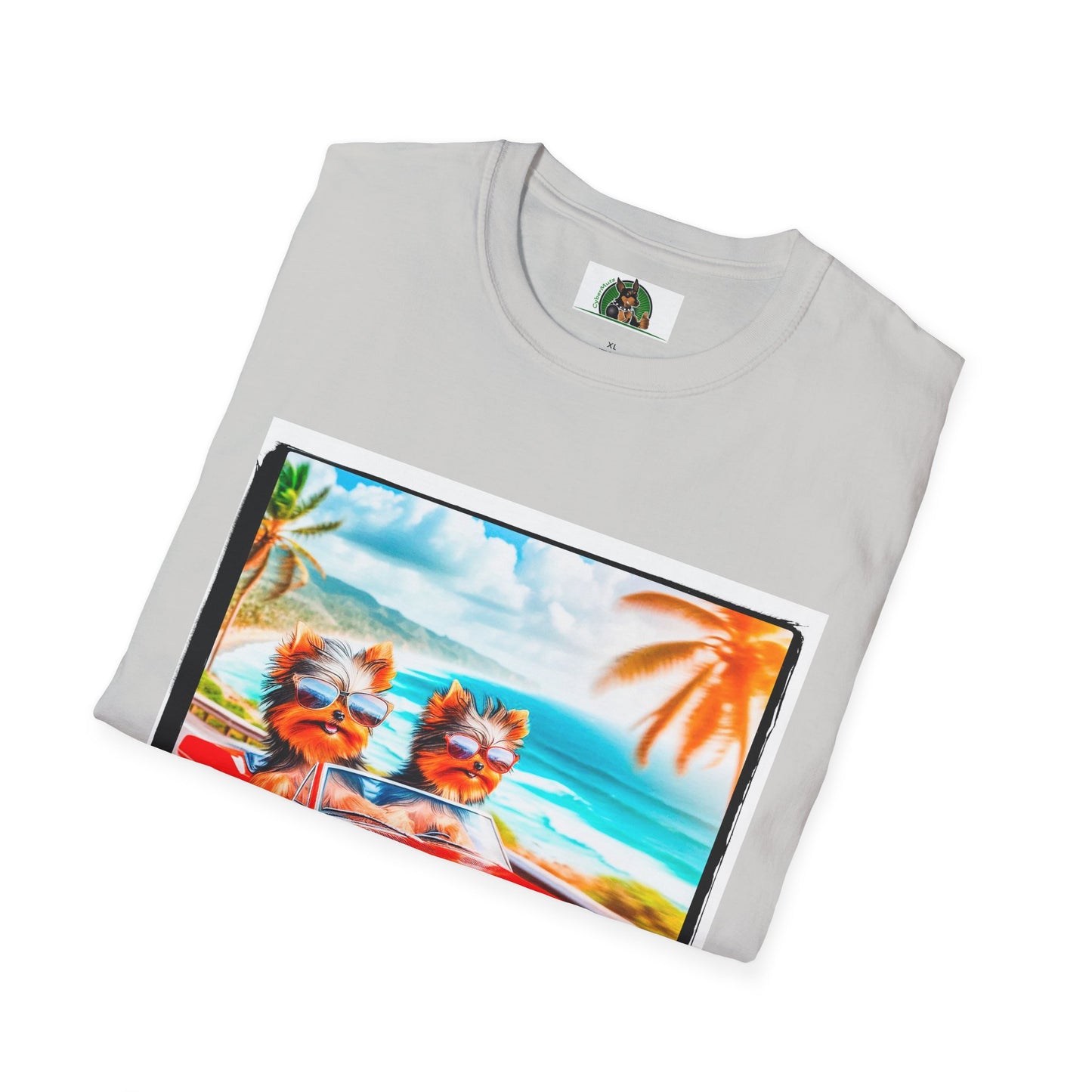 Yorkie beach cruising shirt