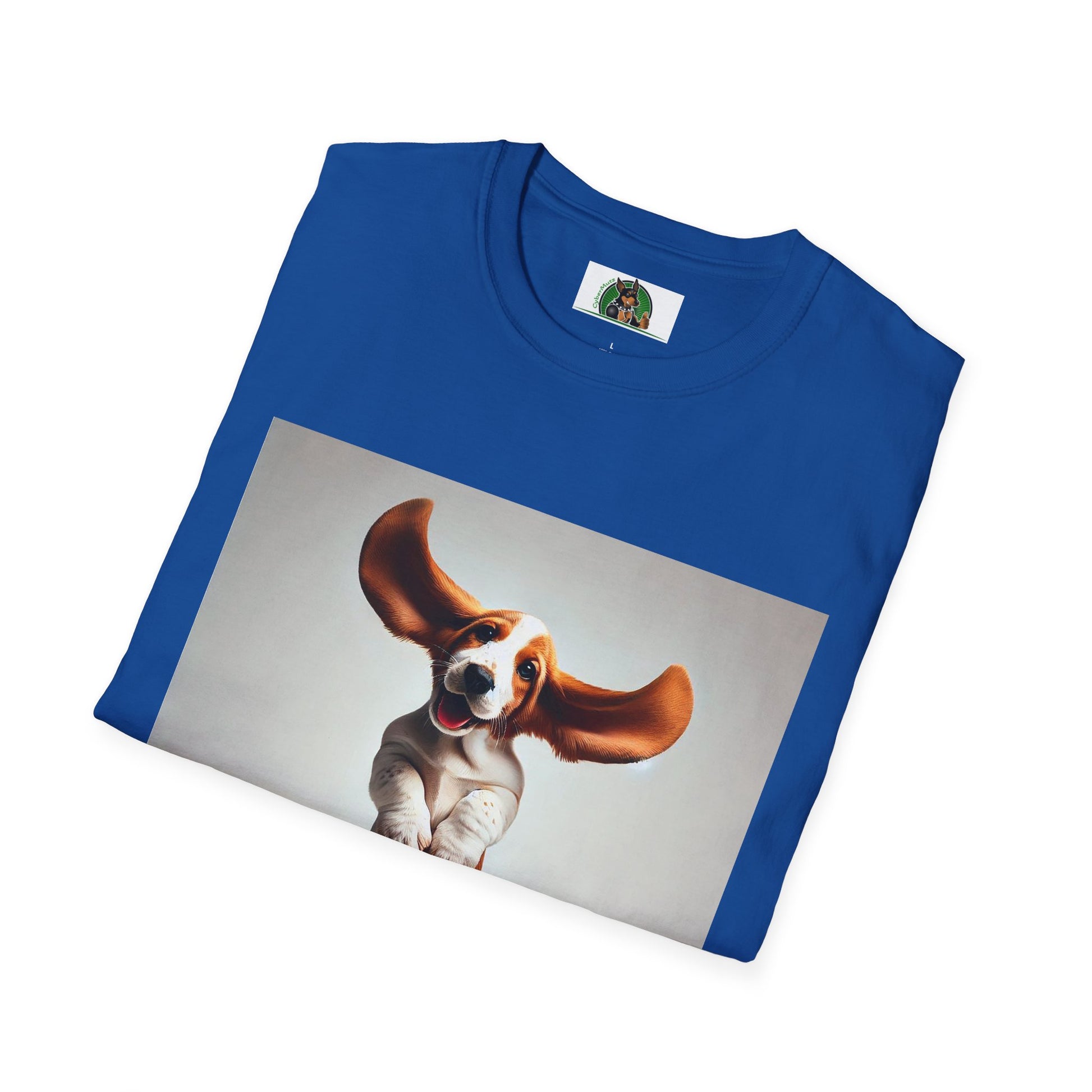 Bassett Hound T-Shirt - Dancing Dog Design T-Shirt Printify