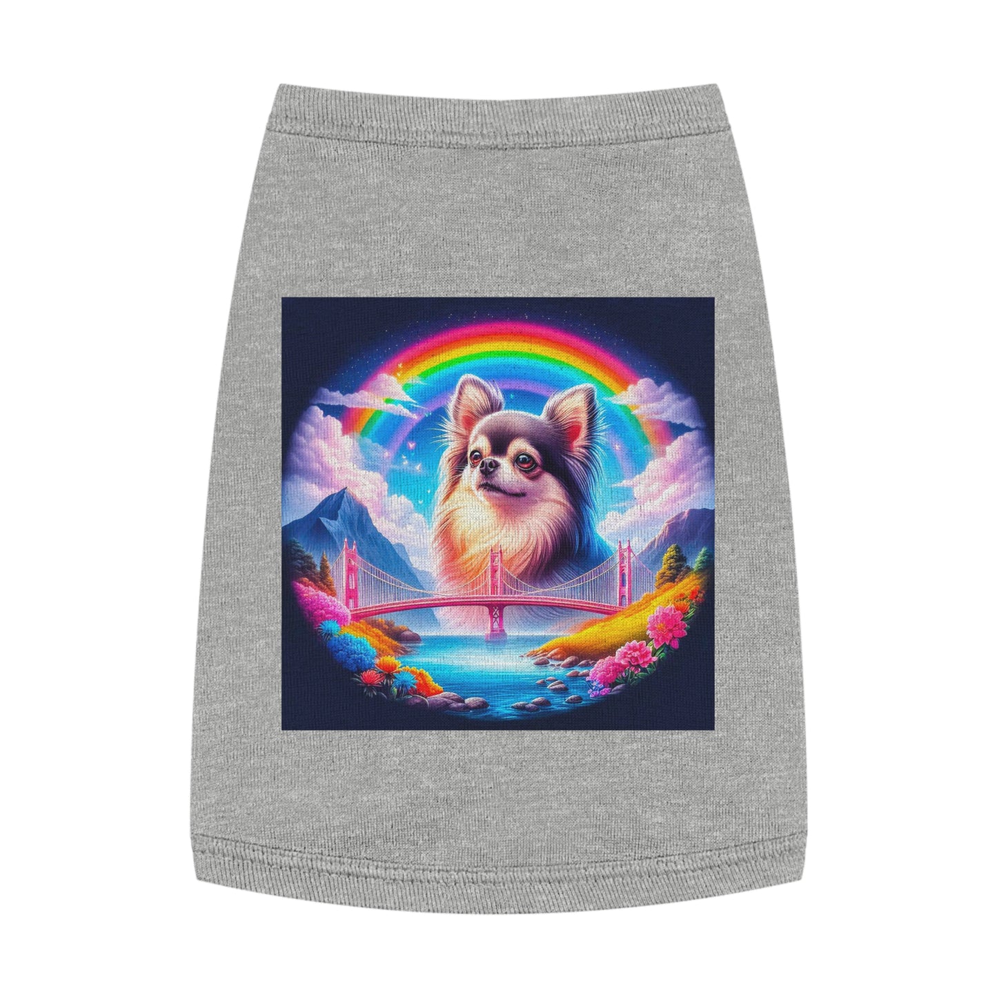 Pet Tank Top Chihuahua Pets Printify M Heather