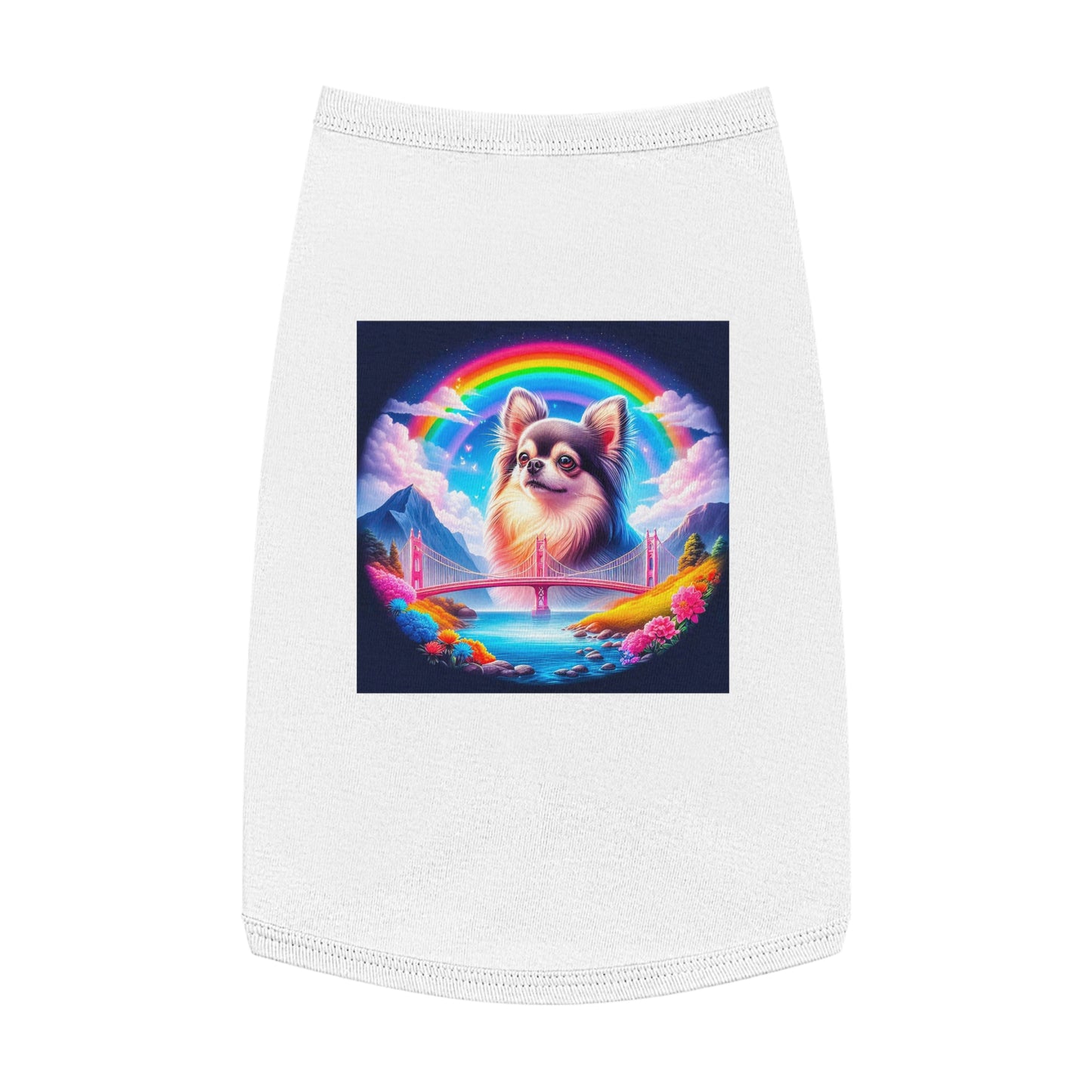 Pet Tank Top Chihuahua Pets Printify L White