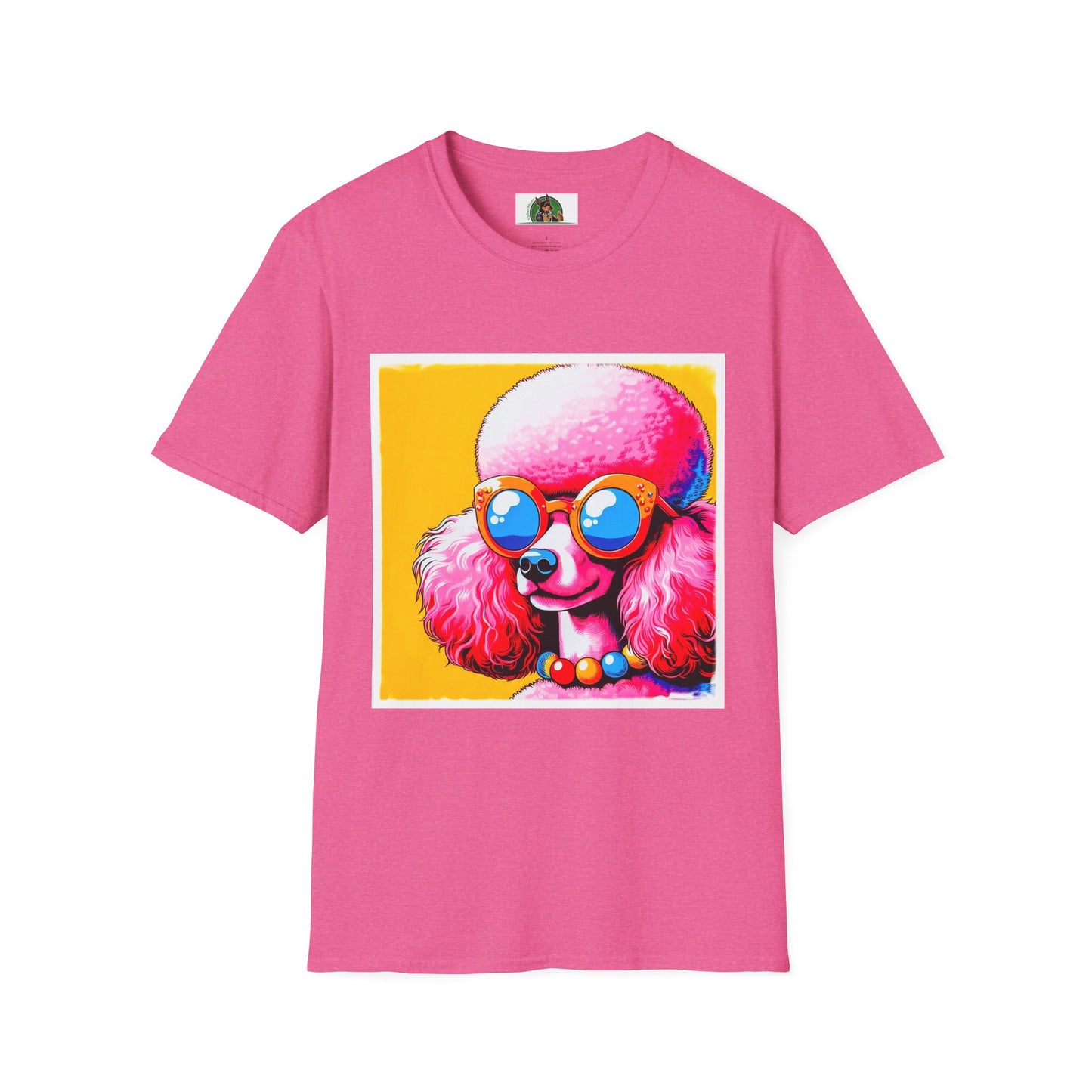 Poodle T-Shirt Printify S Heather Heliconia