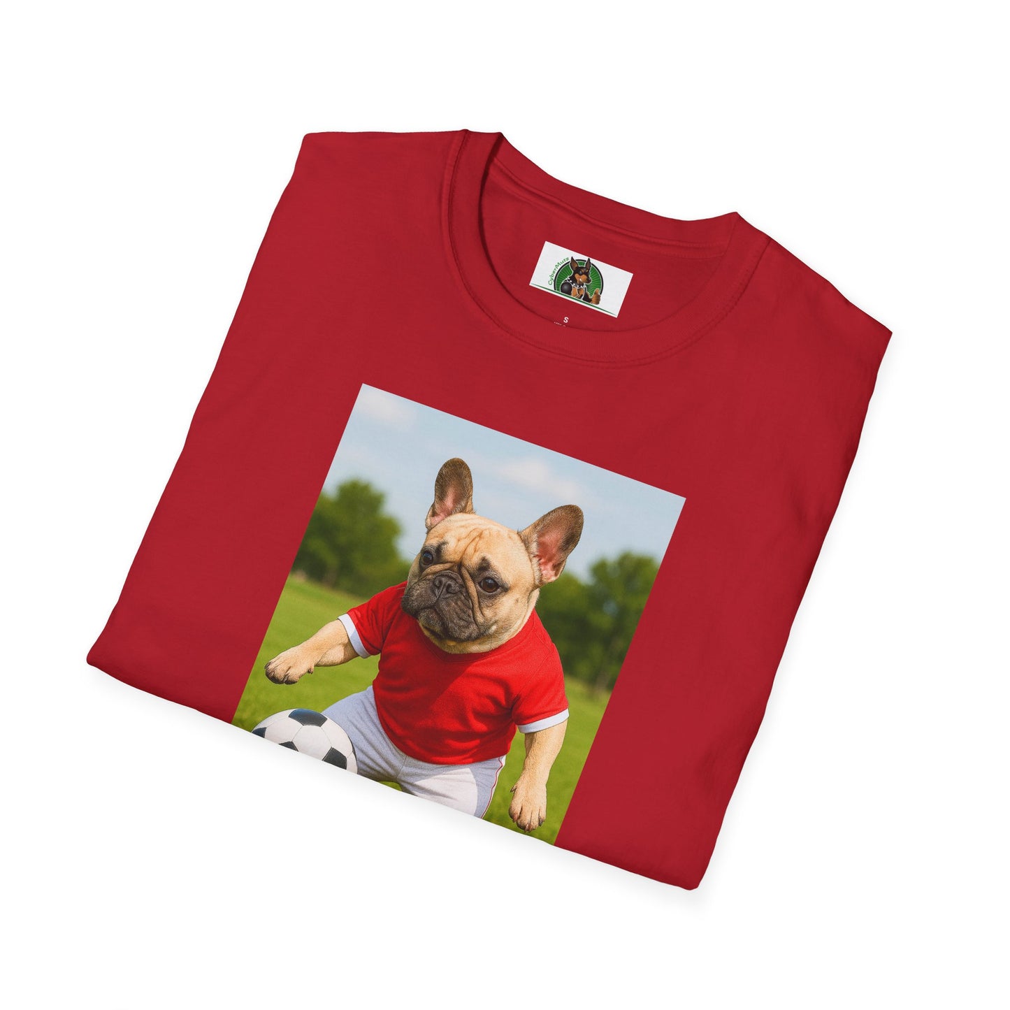 Sports Soccer French Bulldog T-Shirt