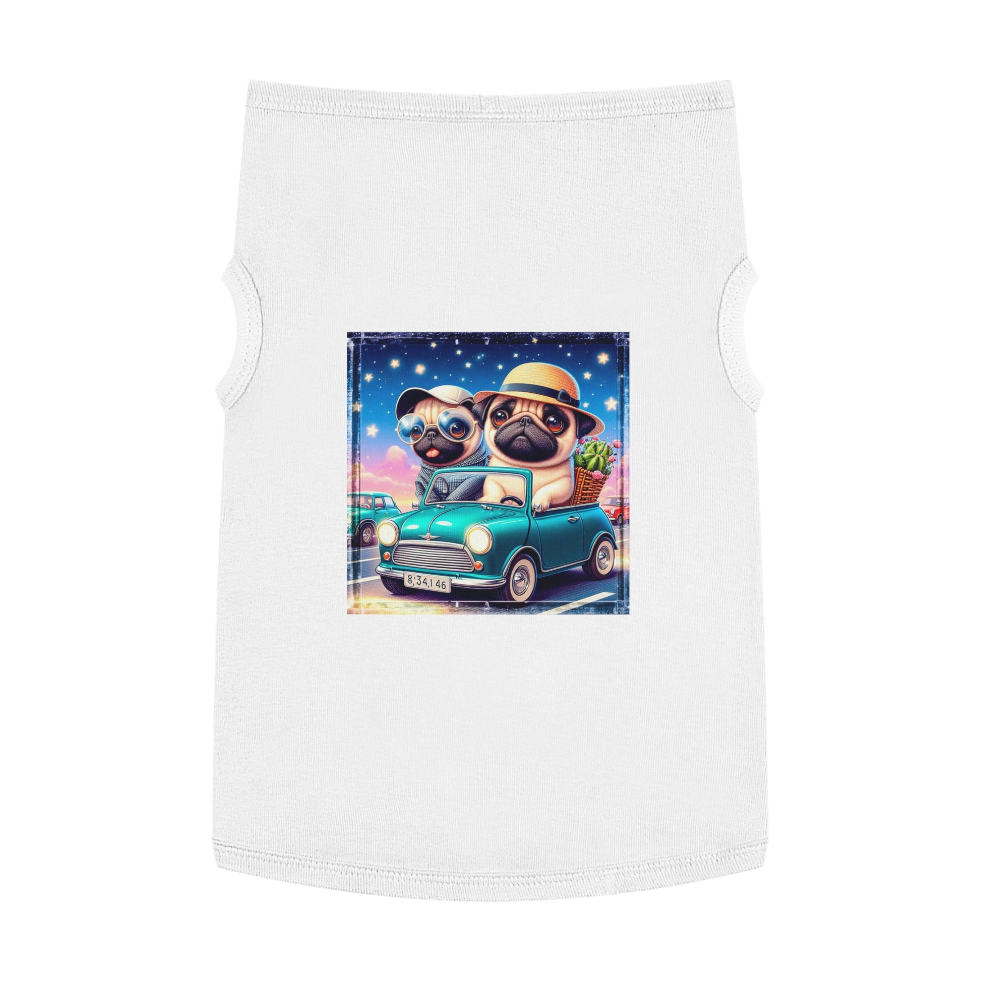 Wacky Pet Tank Top Pug Pets Printify   