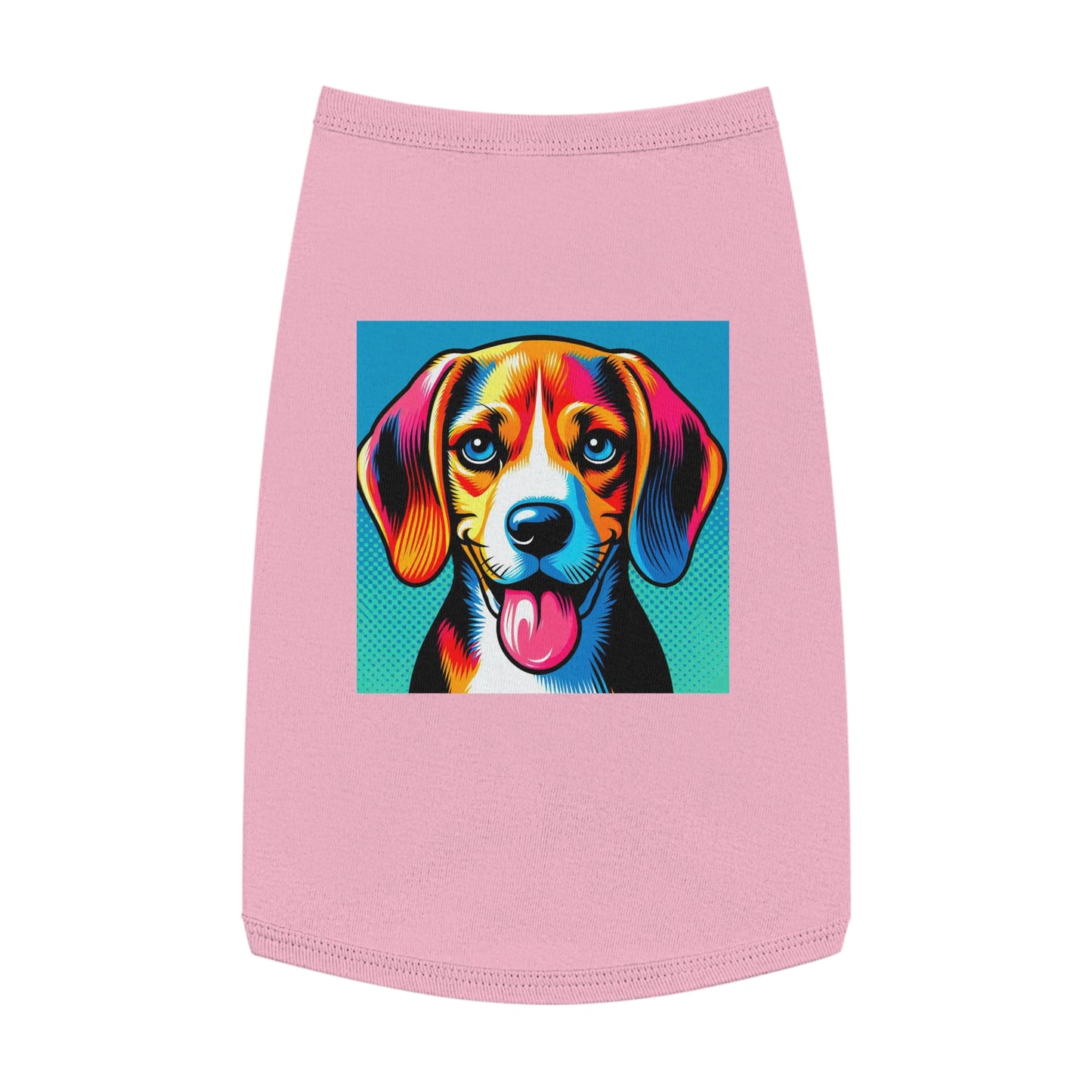 Pet Tank Top Beagle Colorful Dog Pets Printify L Pink 