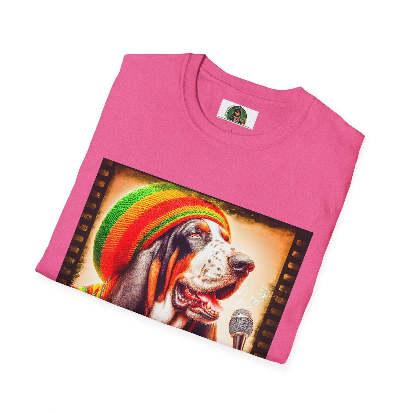 Basset Hound Playing Guitar Singing