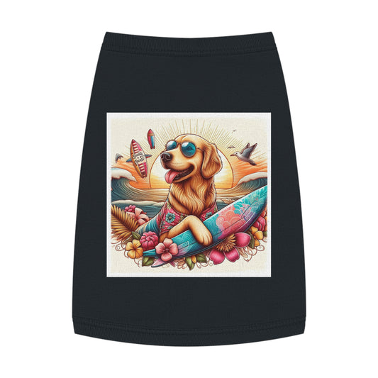 Golden Retriever pet tank top Pets Printify   