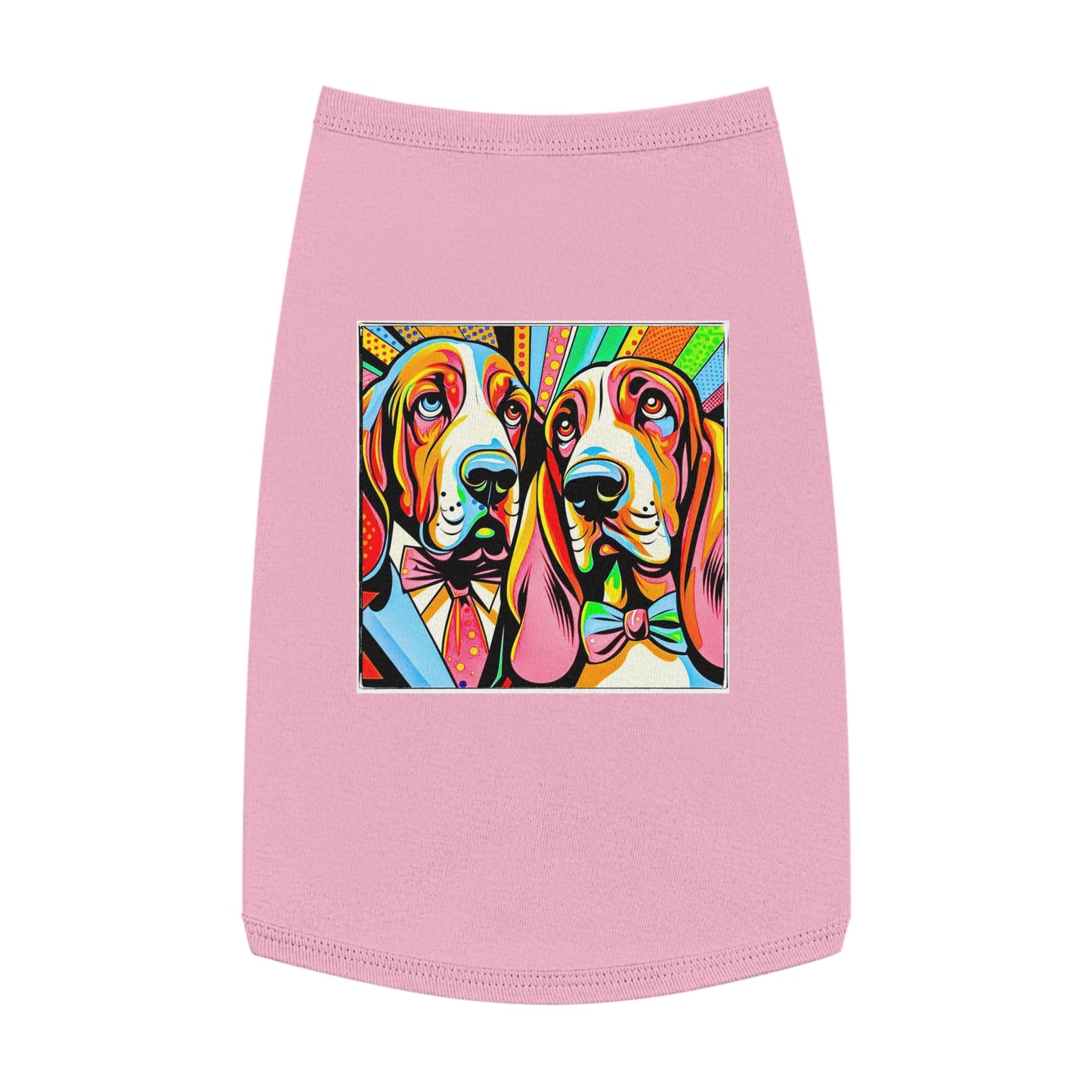 Pet Tank Top Basset Hound Pets Printify L Pink