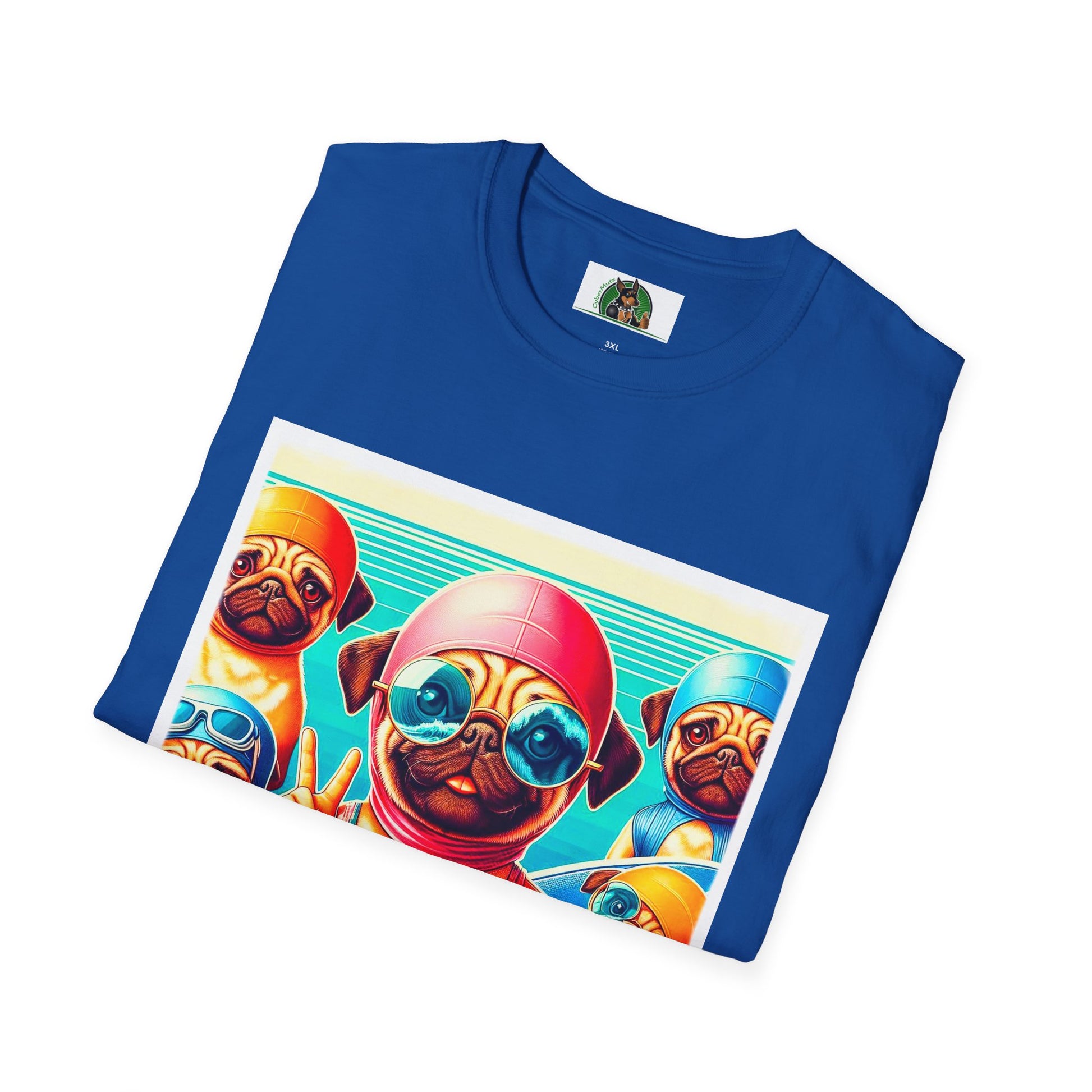 Pugs T-Shirt Printify   