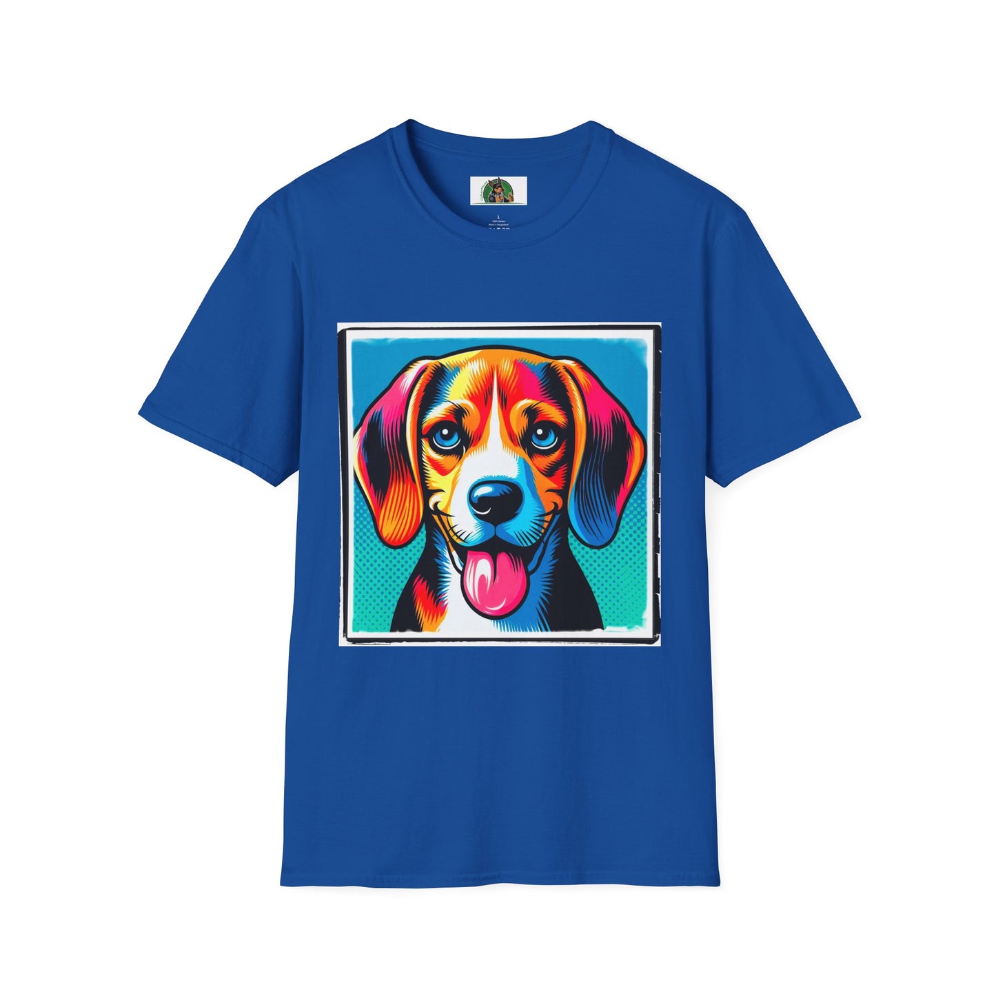 Beagle Pop Art Pic T-Shirt Printify Royal XS