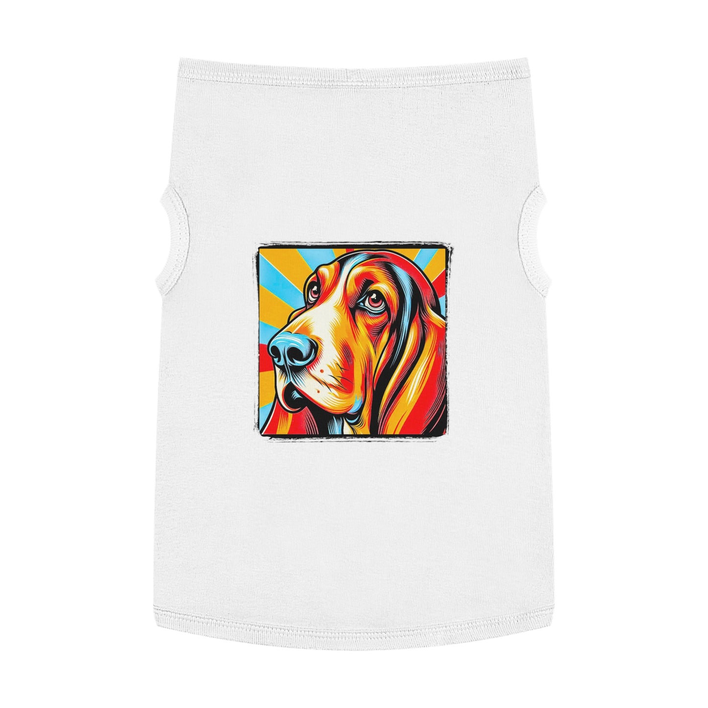 Pet Tank Top Basset Hound Pets Printify XL White