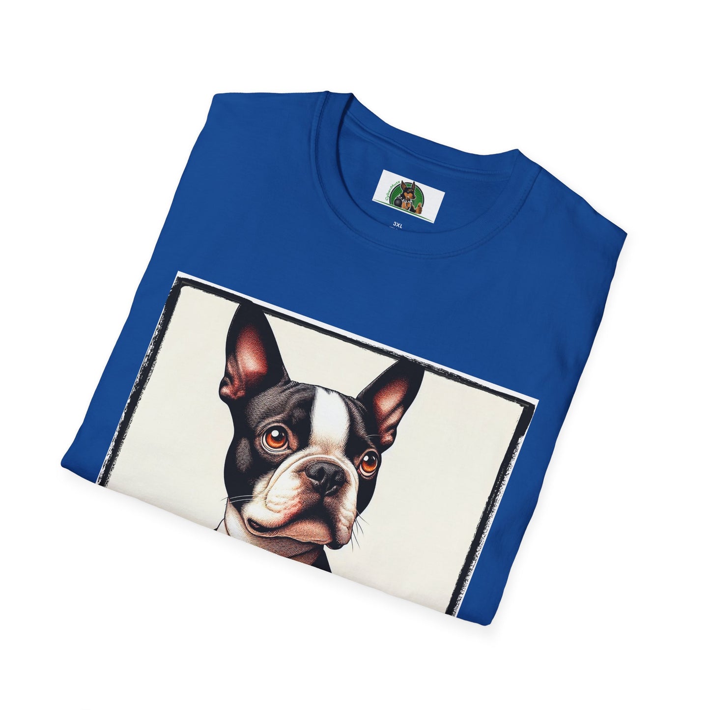 Boston Terrier Dog In Suit T-Shirt Printify   