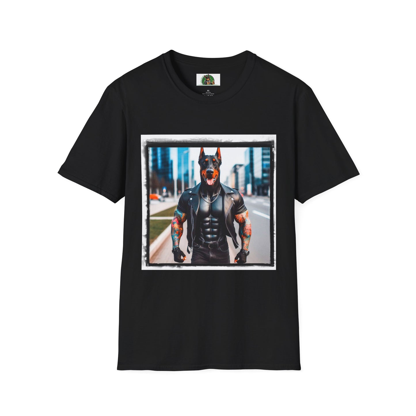 Doberman T-Shirt Printify XS Black