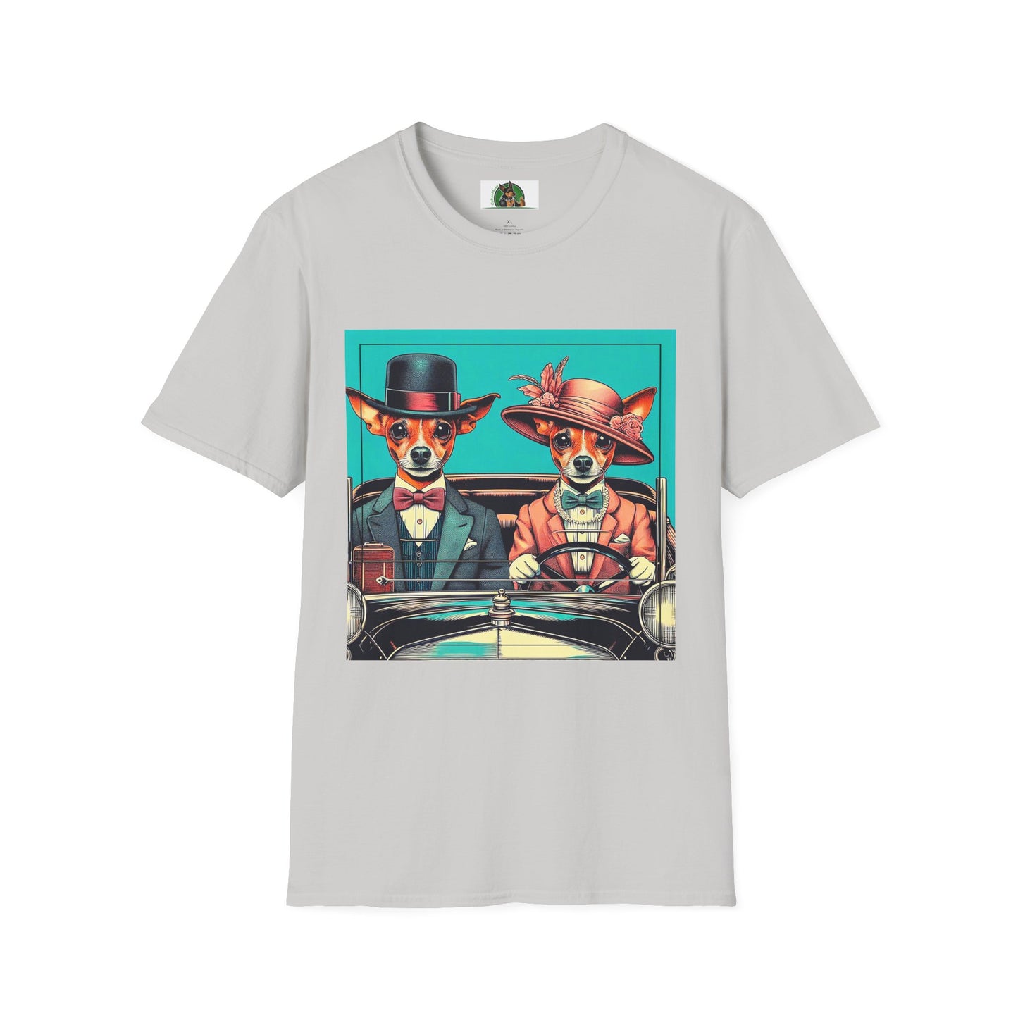 Wacky Min Pin T-Shirt 30s couple T-Shirt Printify S Ice Grey