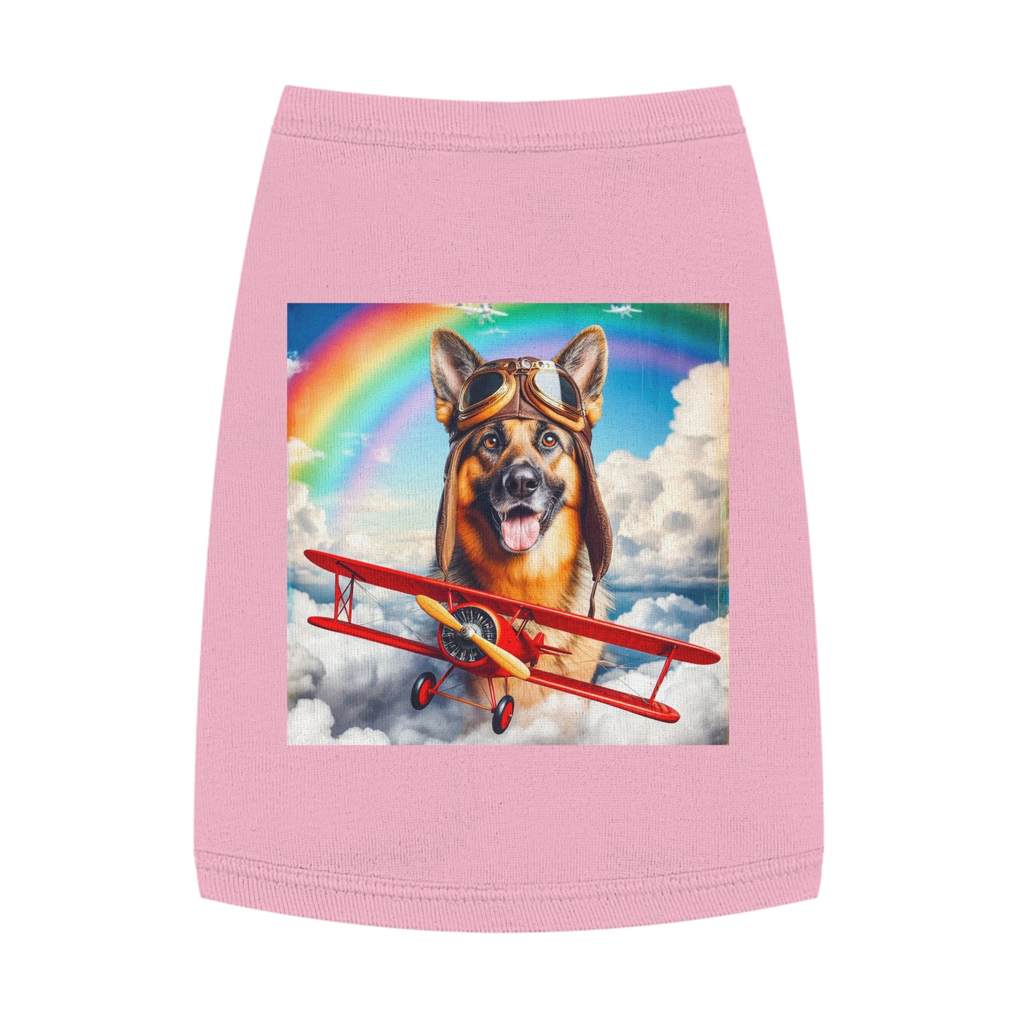 Pet Tank Top German Shepherd Pets Printify M Pink 