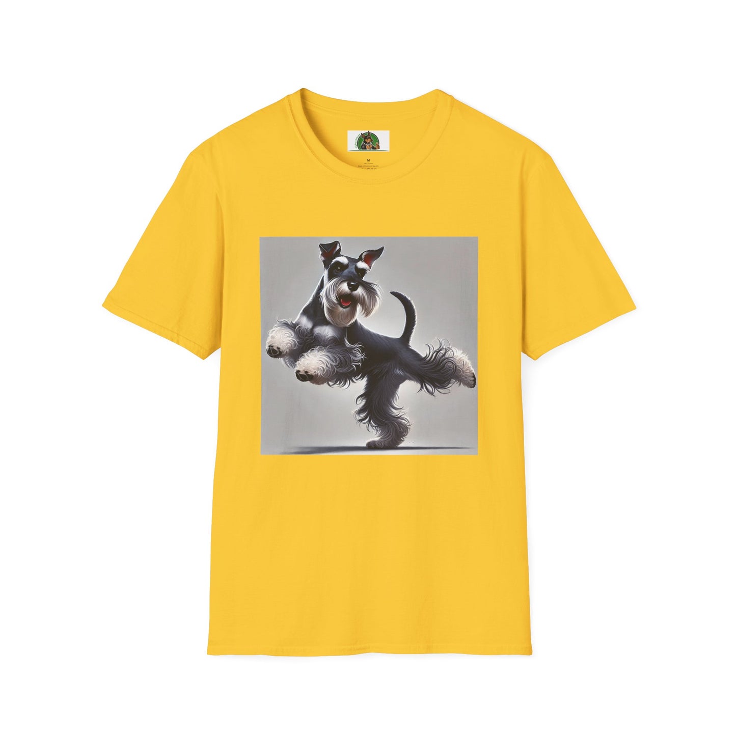 Dancing Miniature Schnauzer T-Shirt T-Shirt Printify S Daisy