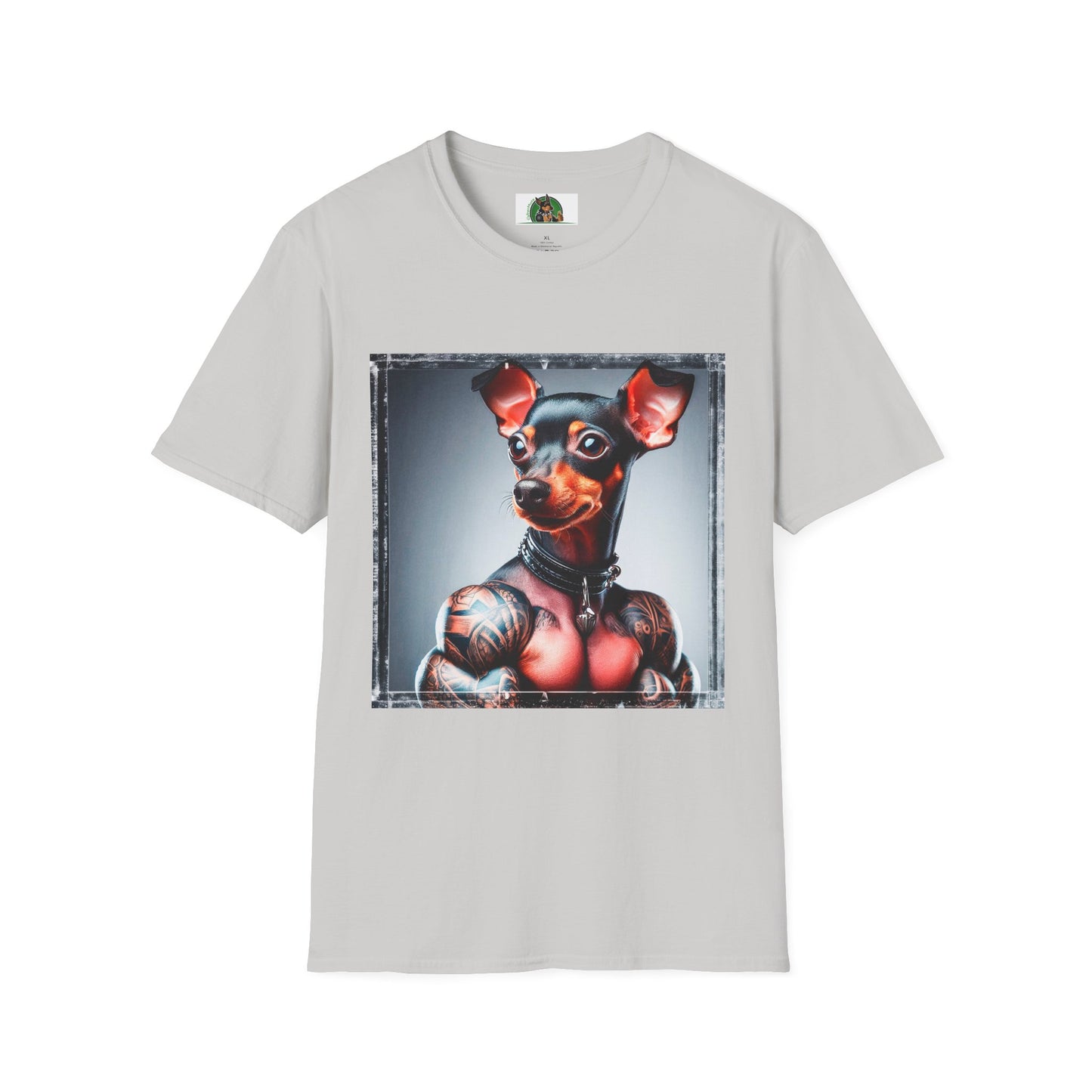 Min Pin T-Shirt T-Shirt Printify S Ice Grey