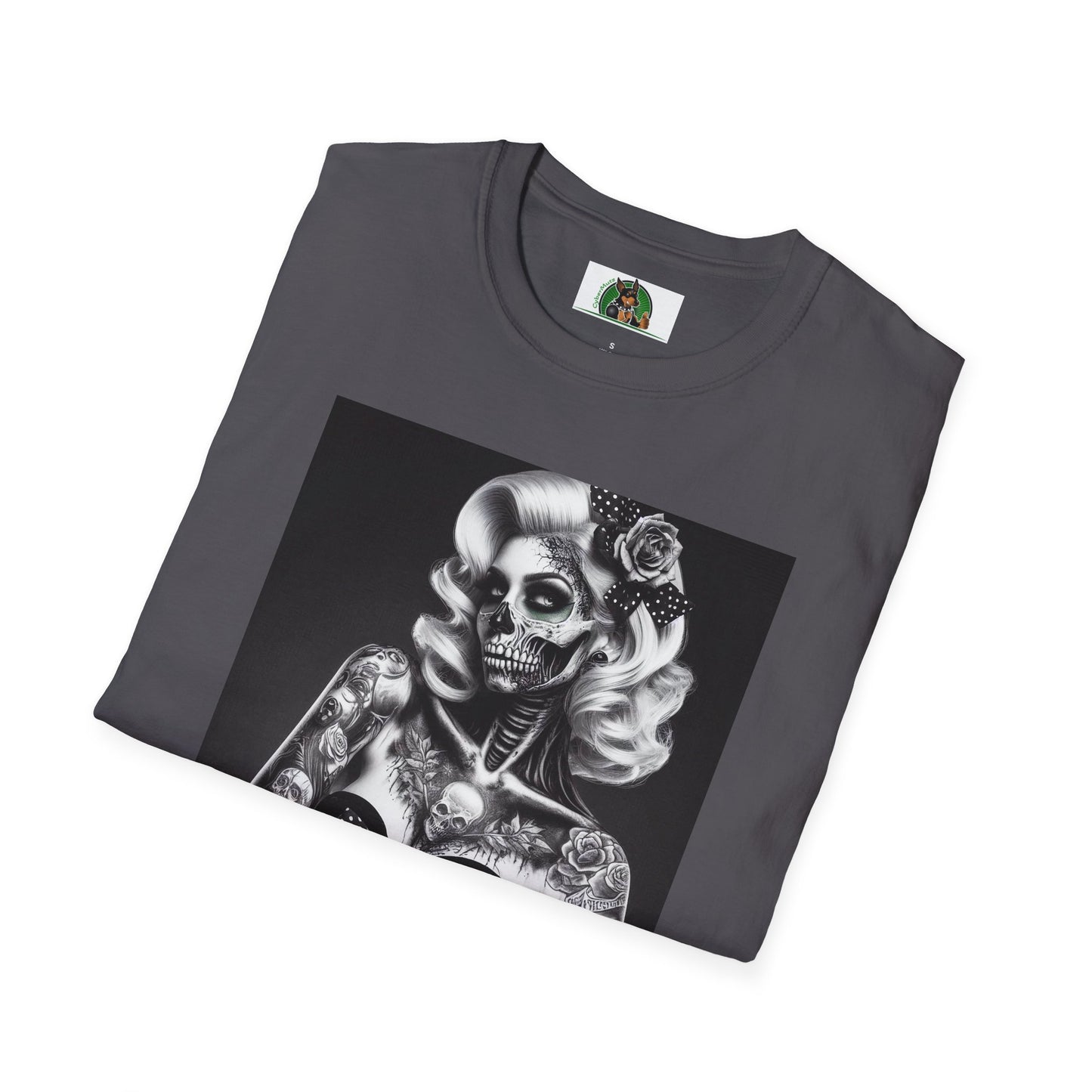 Zombie Girl Graphic T-Shirt - Quirky Soft Cotton Tee | CyberMutz T-Shirt Printify