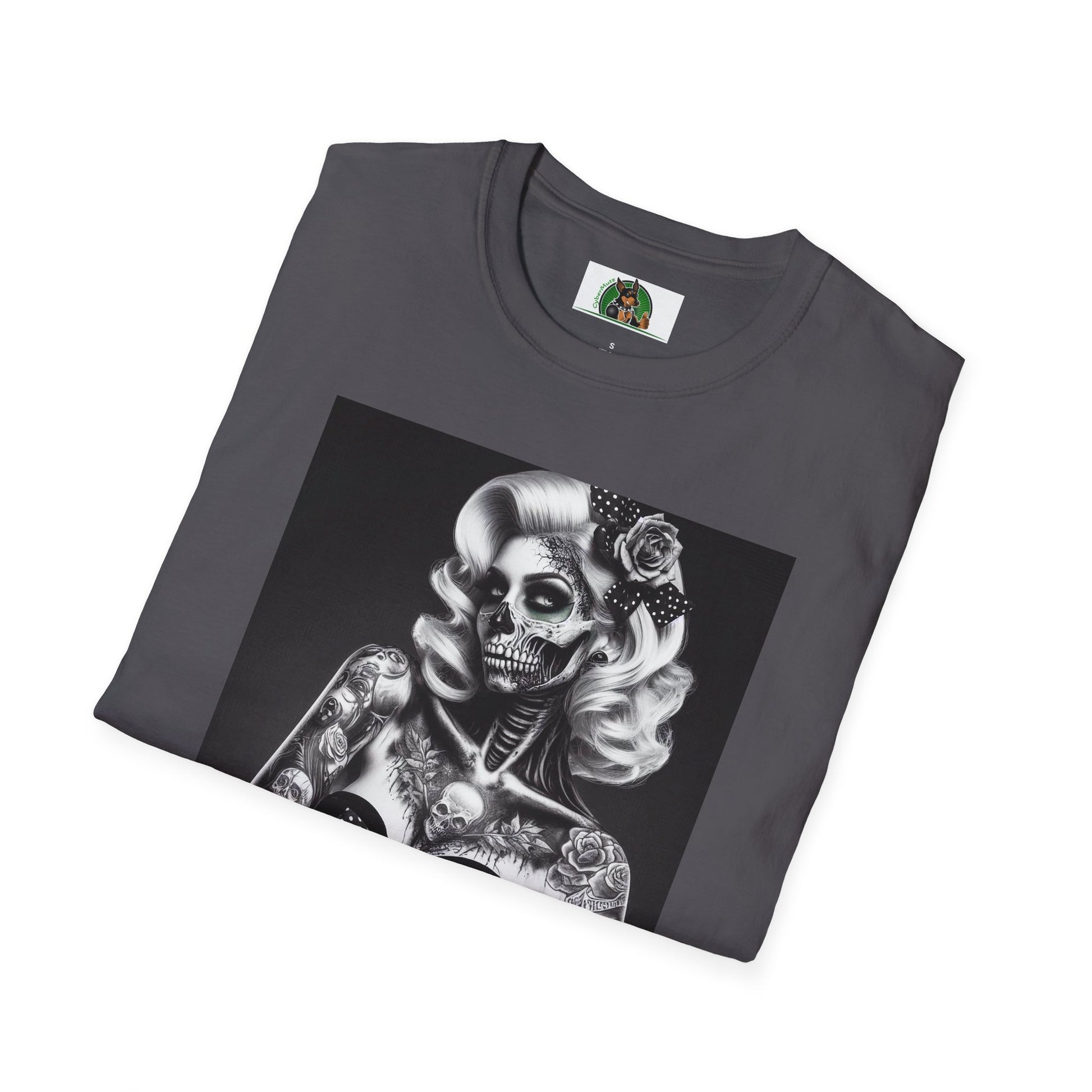 Zombie Girl Graphic T-Shirt - Quirky Soft Cotton Tee | CyberMutz T-Shirt Printify