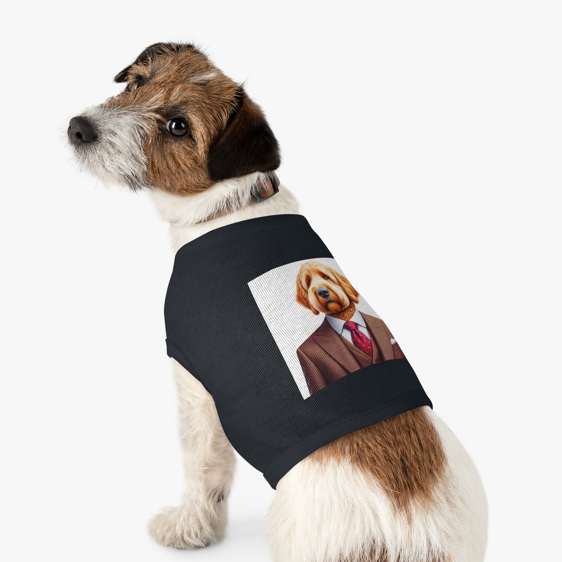 Pet Tank Golden Doodle professional businessman shirt Pets Printify