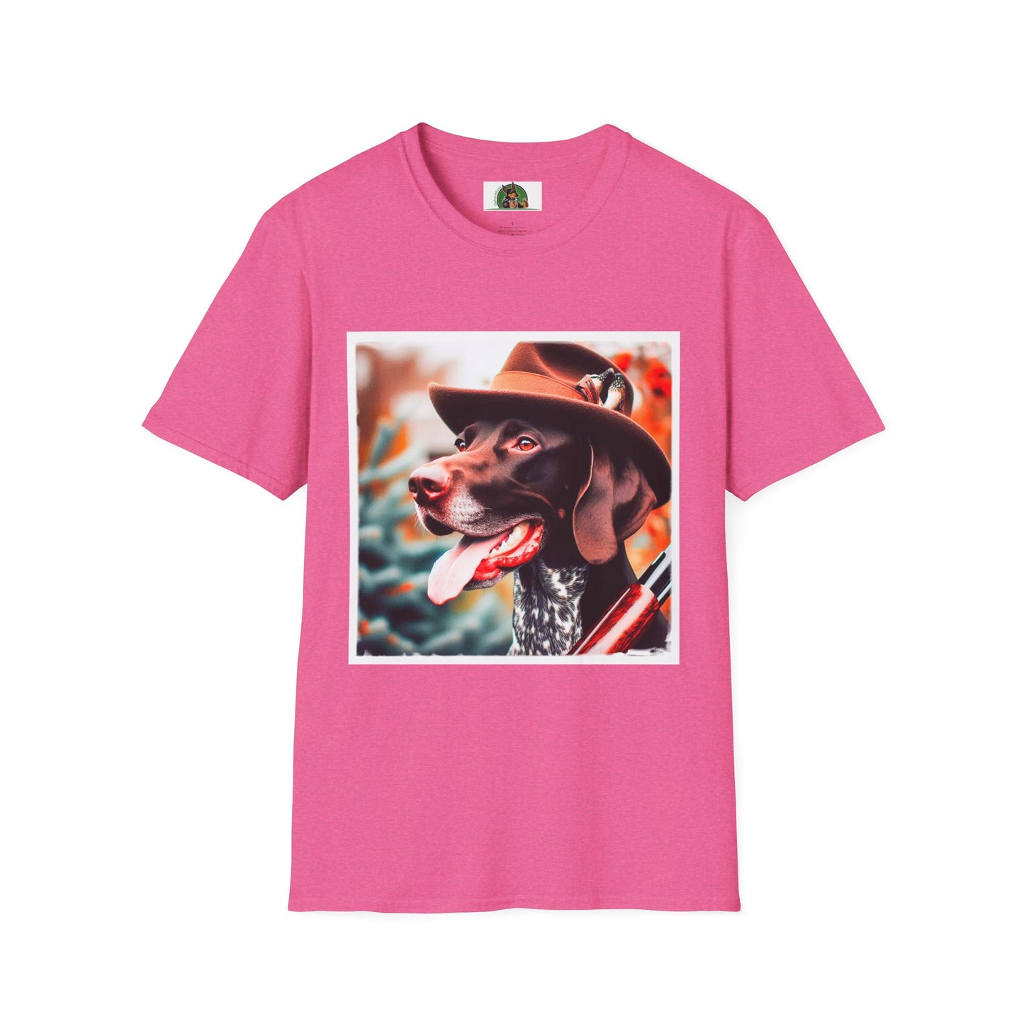 German Shorthaired Pointer T-Shirt Printify S Heather Heliconia 