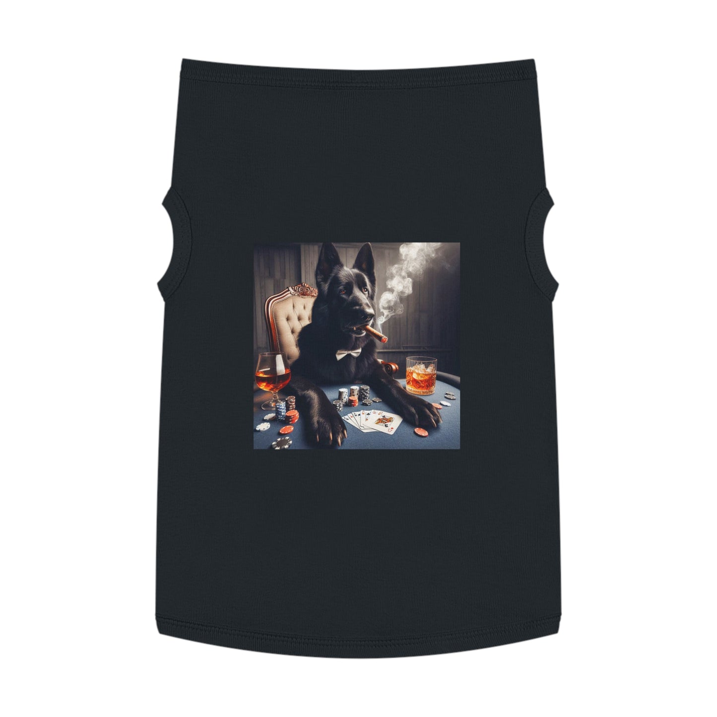 Pet Tank Top German Shepherd Pets Printify XL Black 