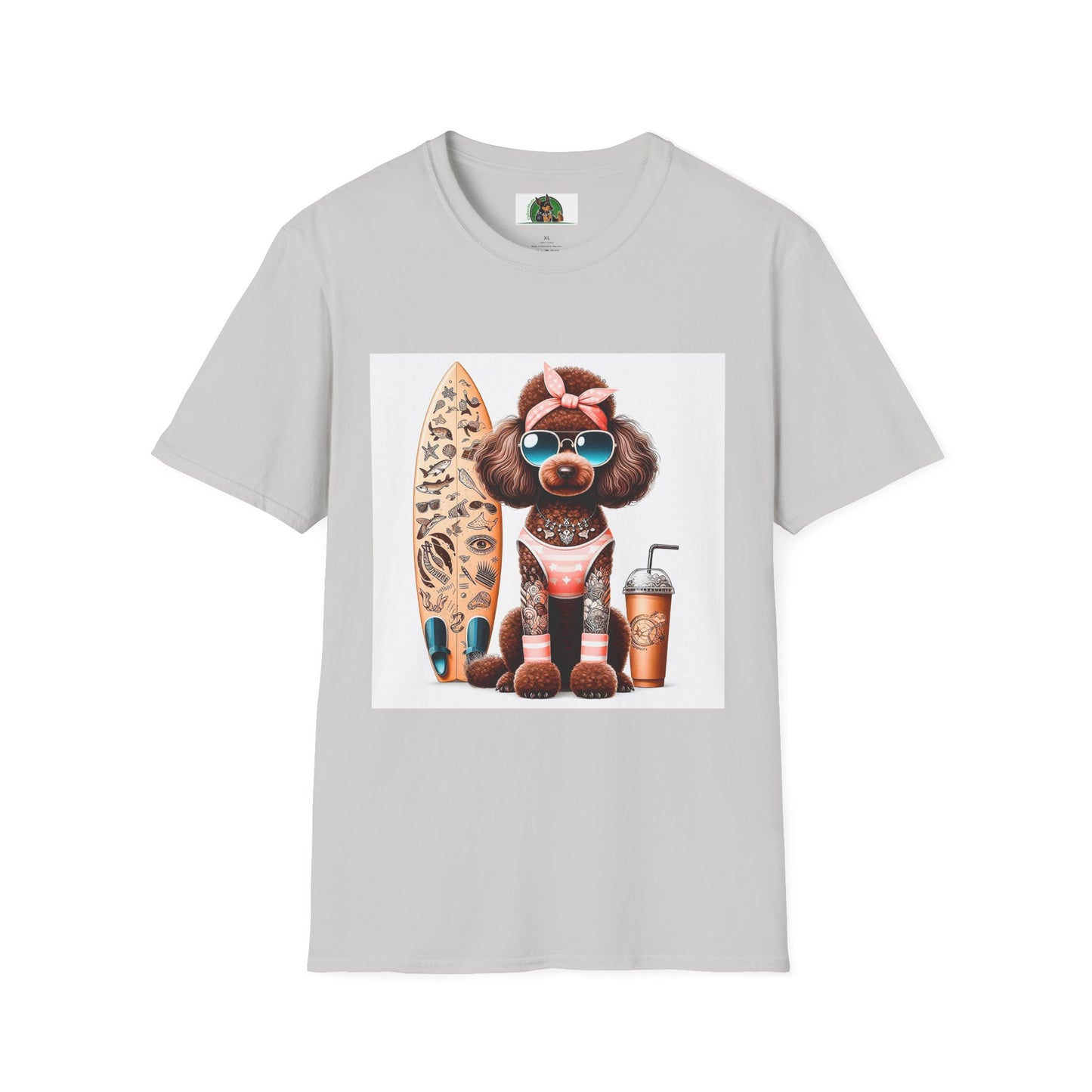 Poodle T-Shirt Printify S Ice Grey