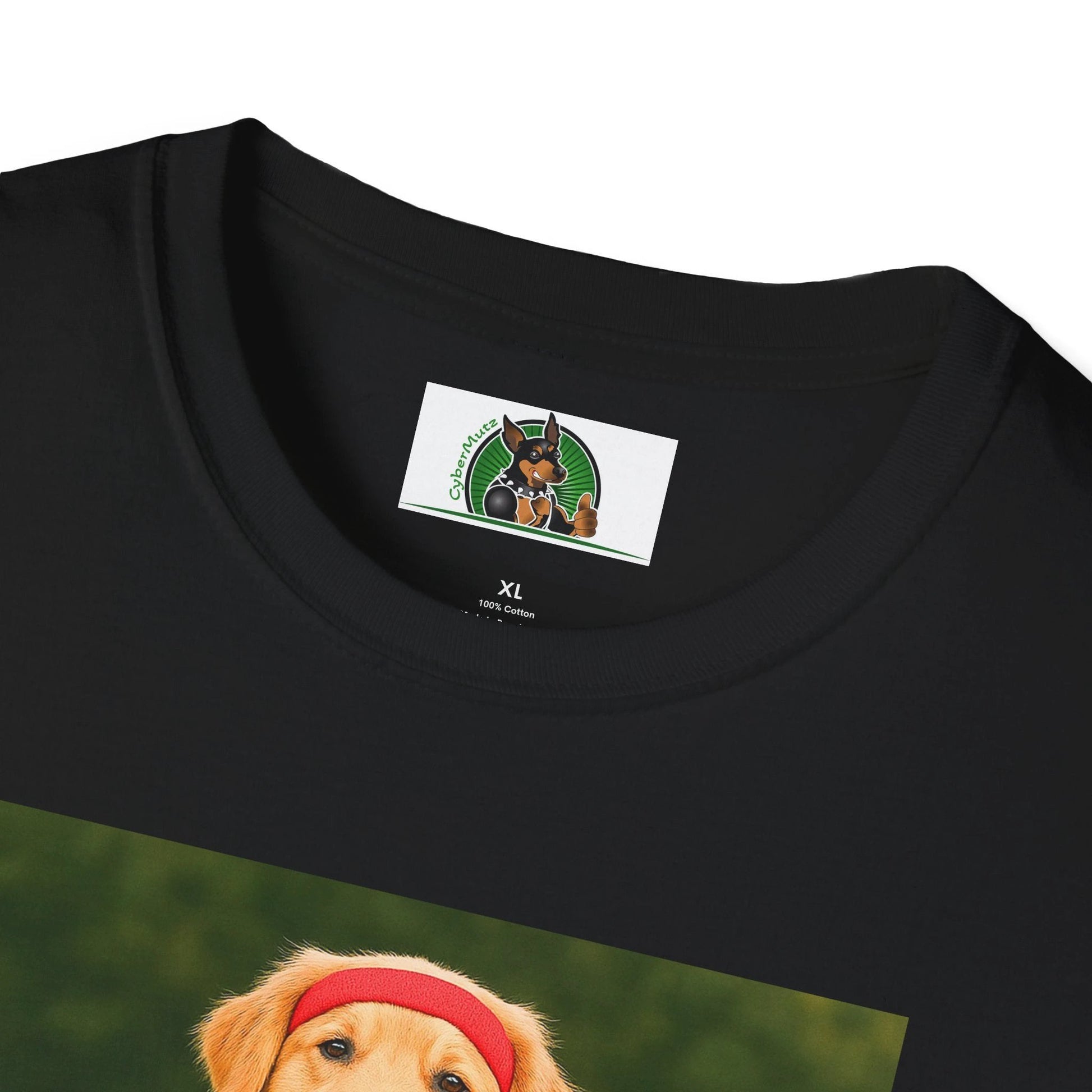 Golden Retriever Playing Basketball T-Shirt — Sports Dog Tee T-Shirt Printify