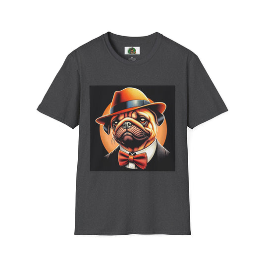 Pugs T-Shirt Printify XS Dark Heather 