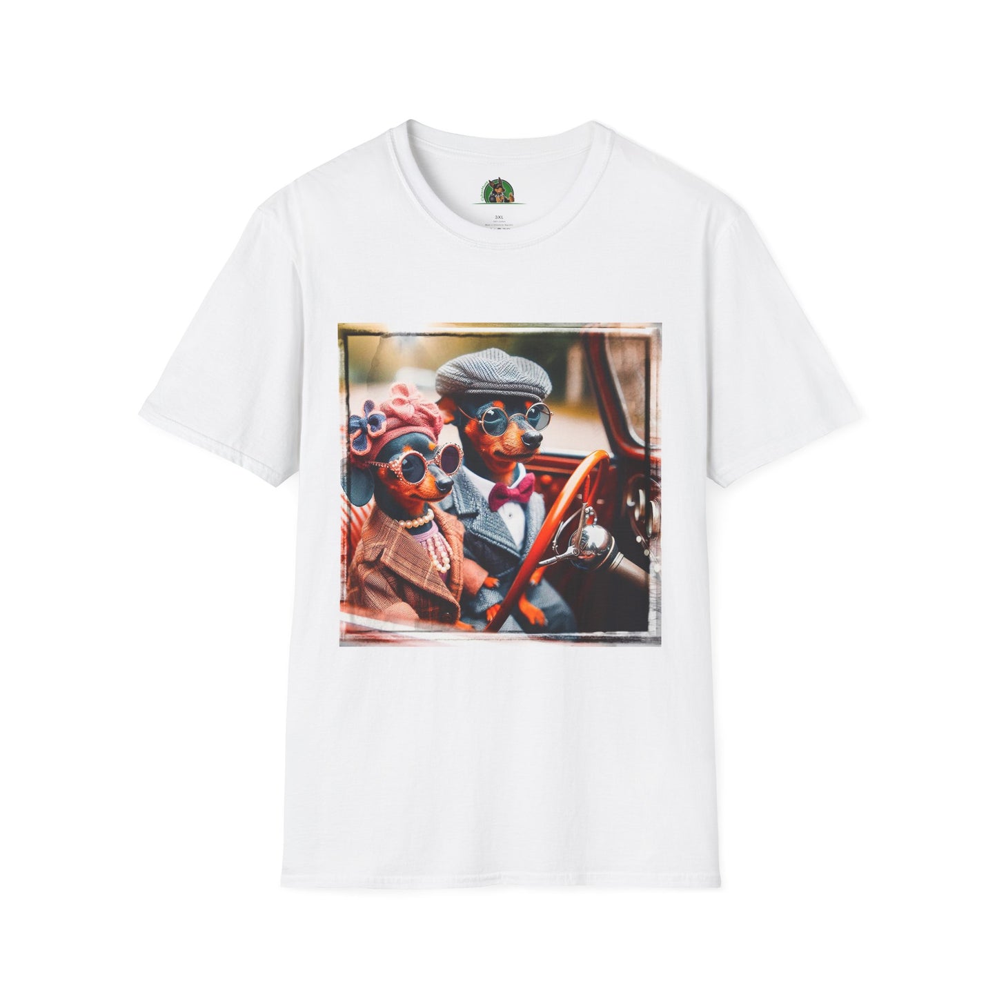 Wacky Min Pin T-Shirt T-Shirt Printify XS White 