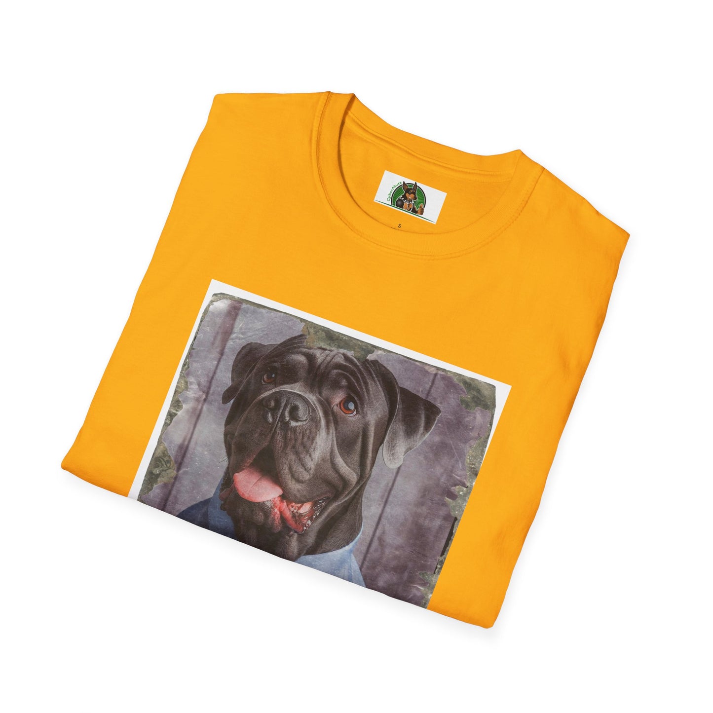 Cane Corso Wearing Suit And Tie TShirt