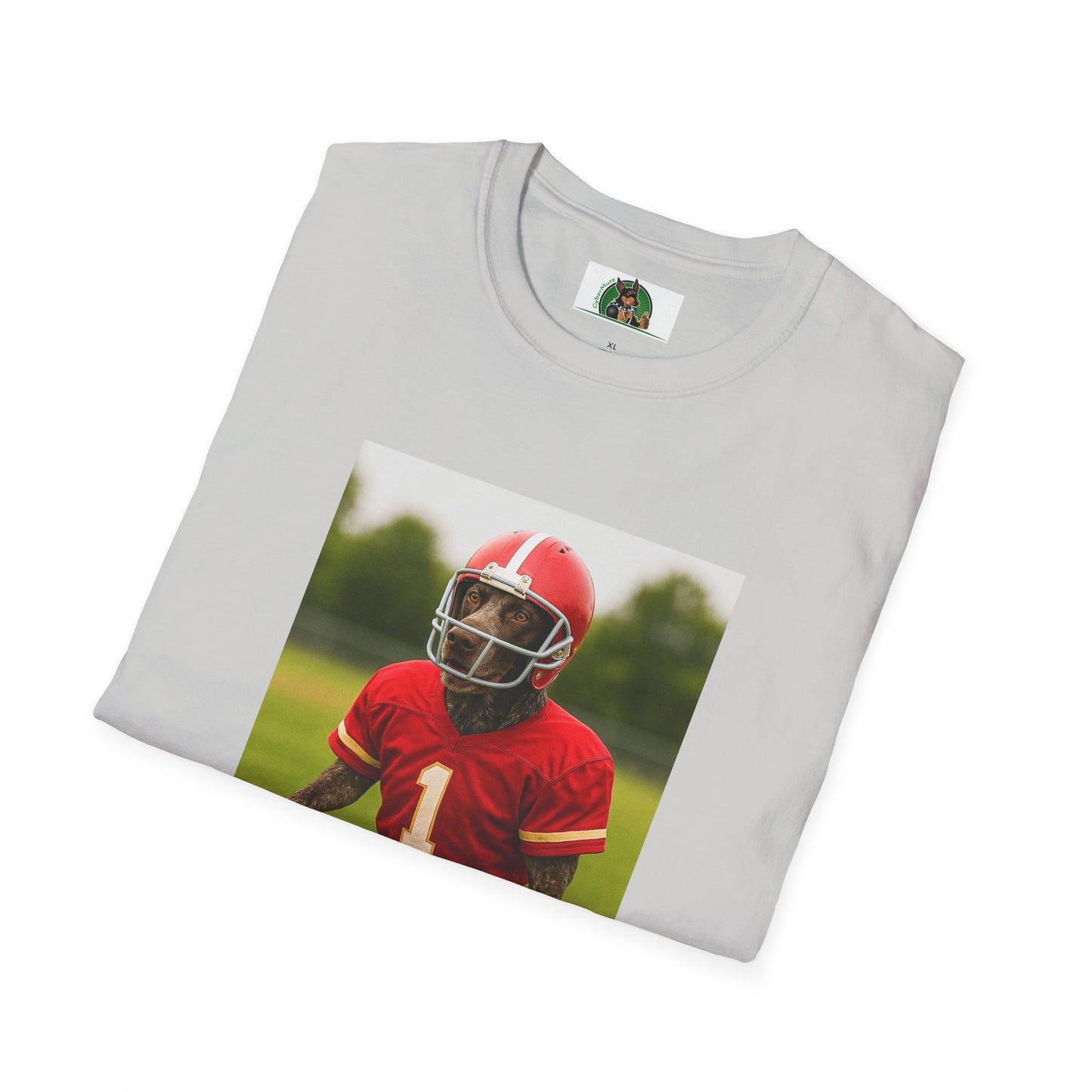 German Shorthaired Pointer Football T-Shirt — GSP Sports Tee