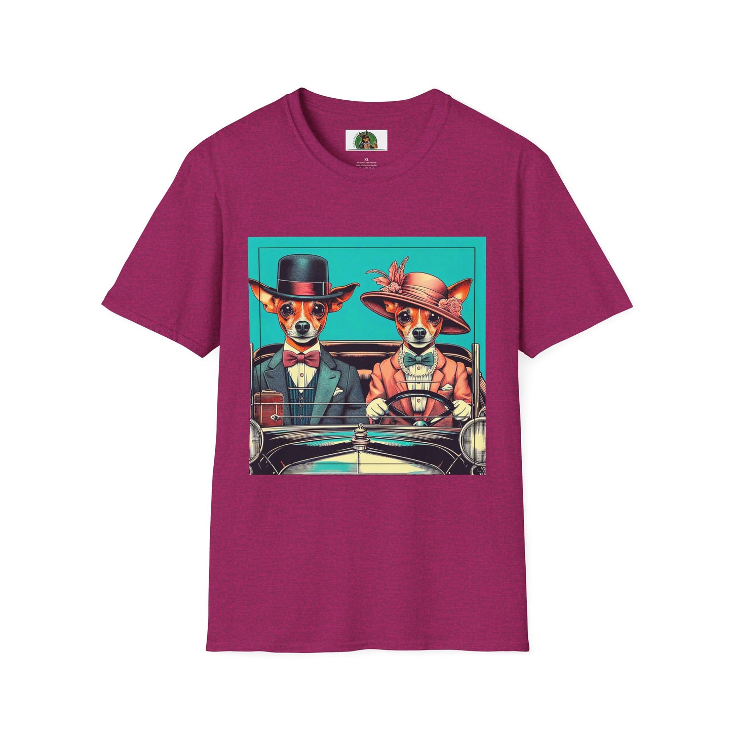 Wacky Min Pin T-Shirt 30s couple T-Shirt Printify S Antique Heliconia