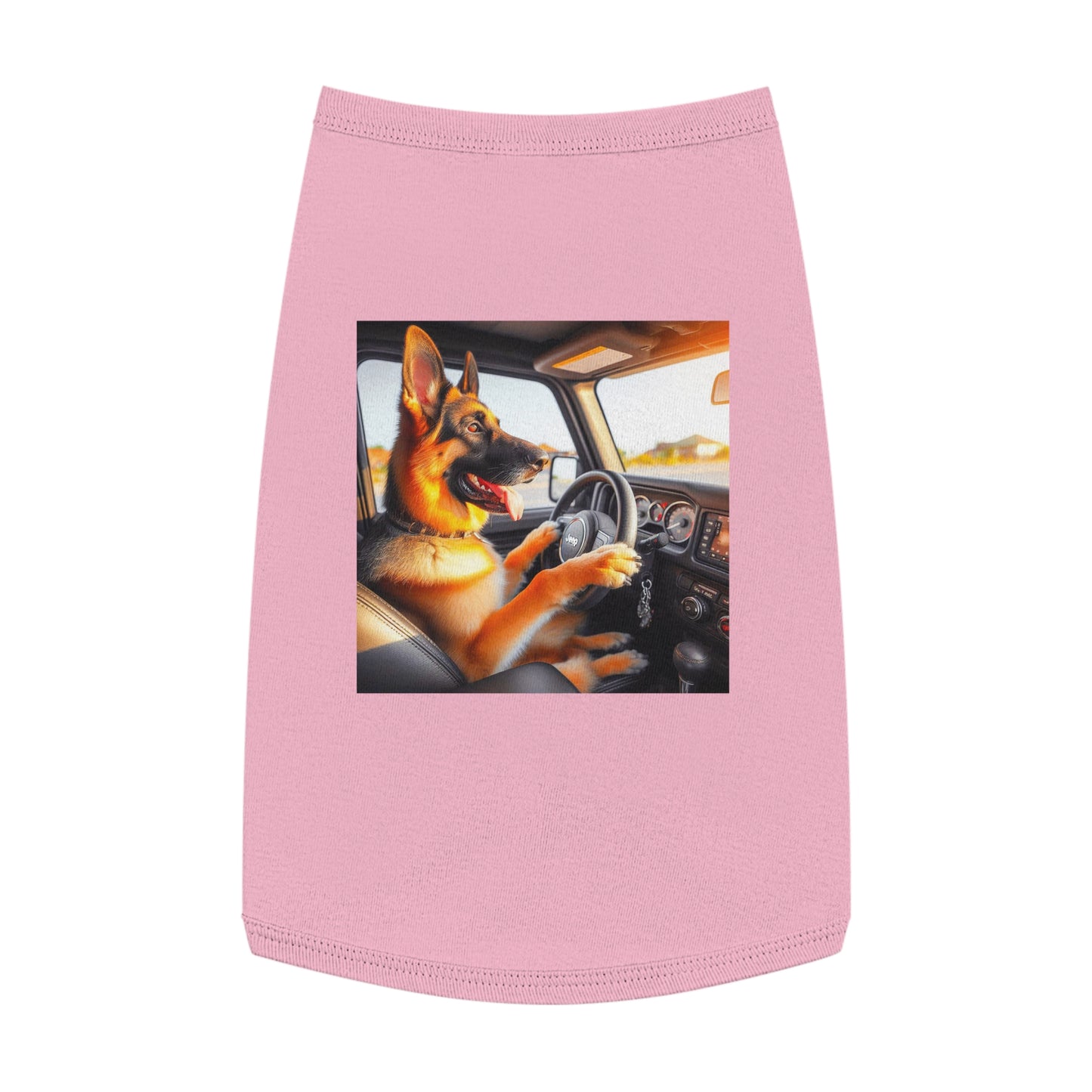 Pet Tank Top German Shepherd Pets Printify L Pink 