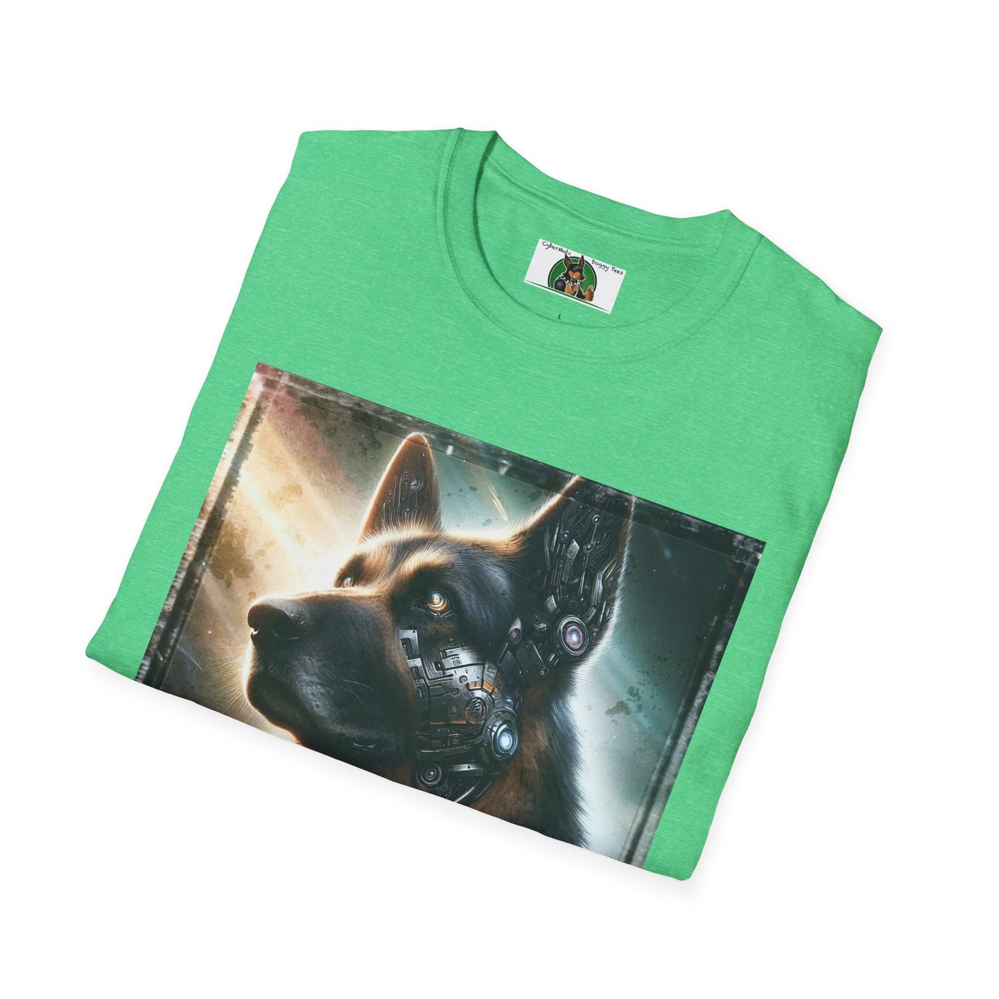 German Shepherd Robotic Dog  Unisex Softstyle T-Shirt