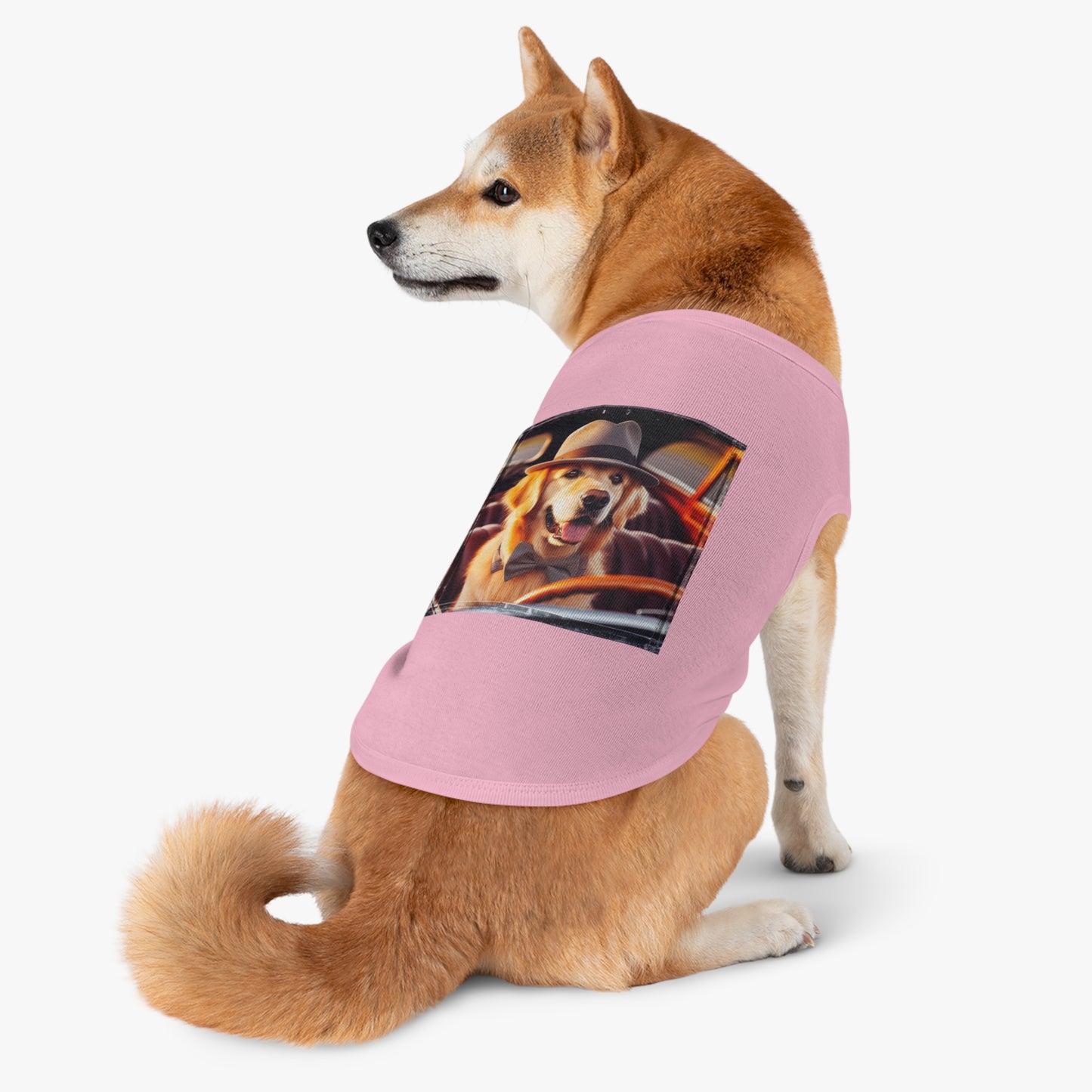 Golden Retriever pet tank top Pets Printify   