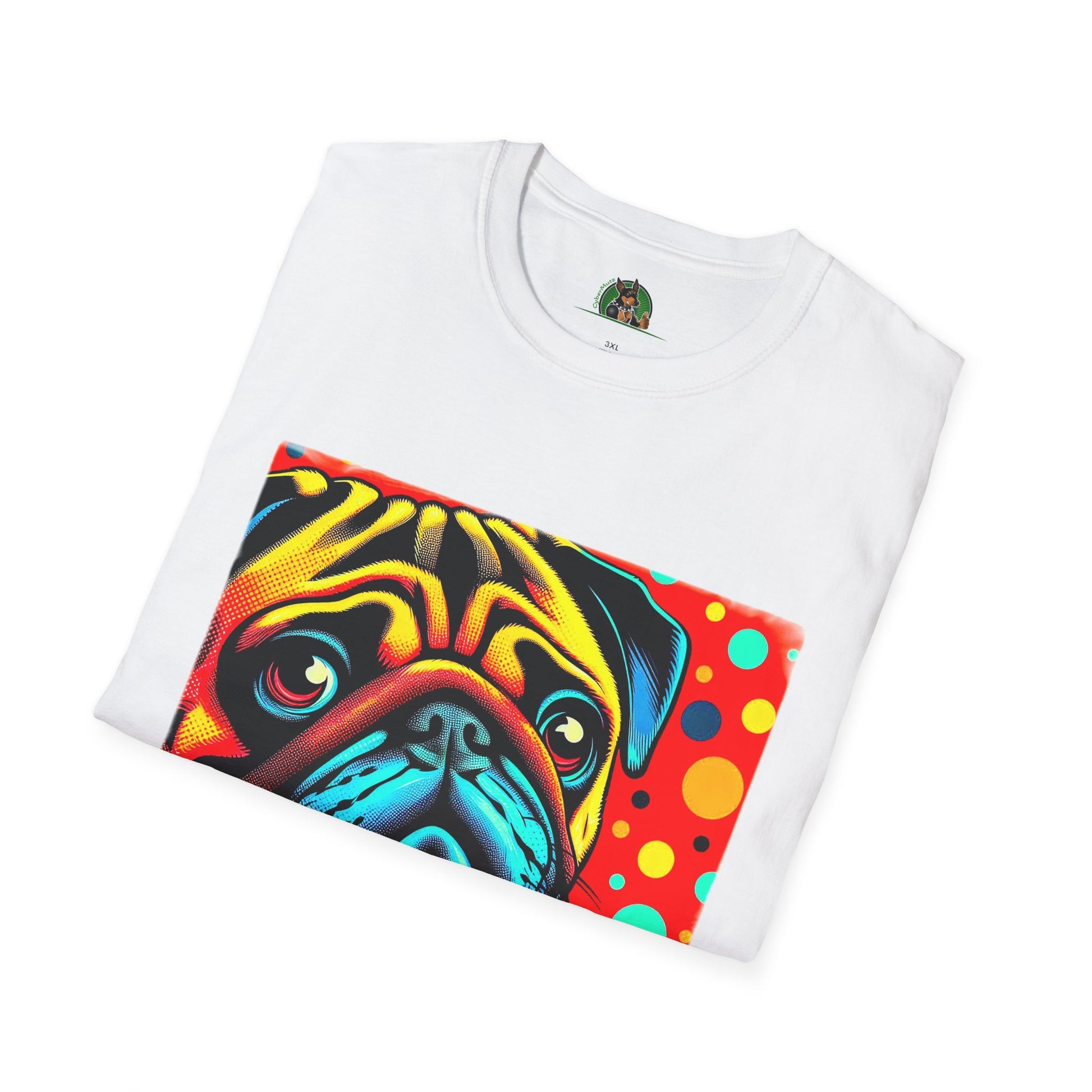 Pugs Pop Art T-Shirt T-Shirt Printify