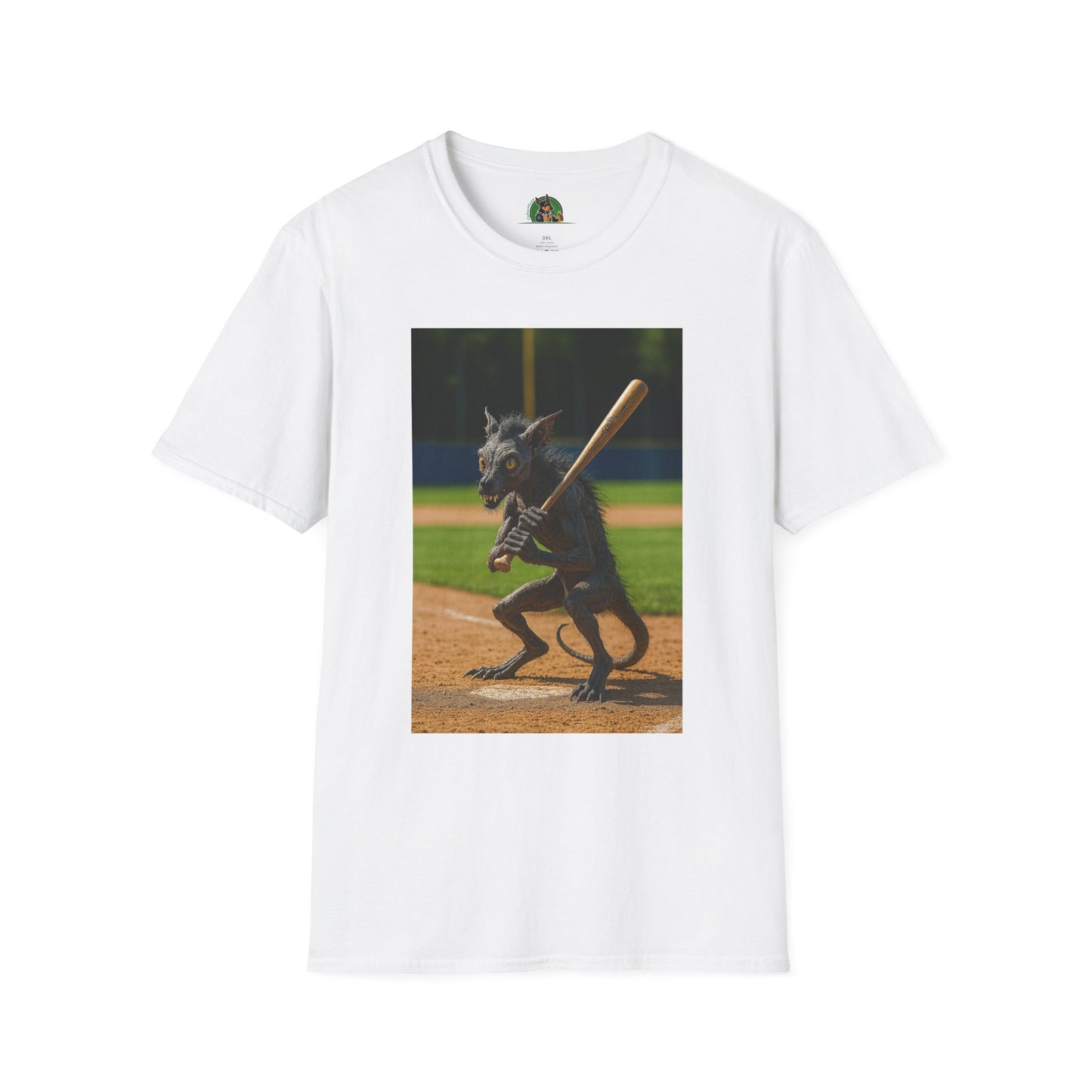 Sports Chupacabra Baseball Tee T-Shirt Printify White XS