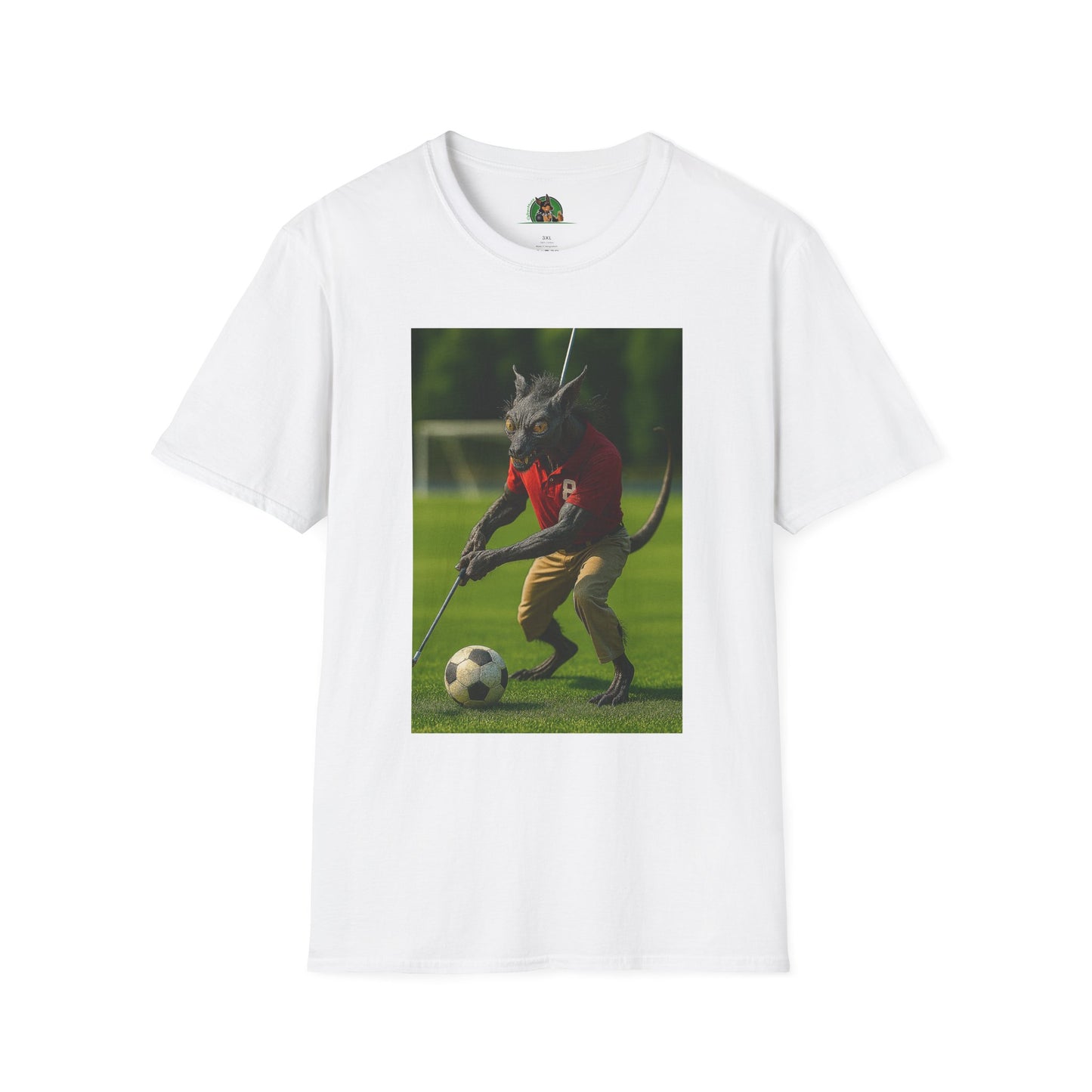 Golf Chupacabra T-Shirt Sports T-Shirt Printify White XS