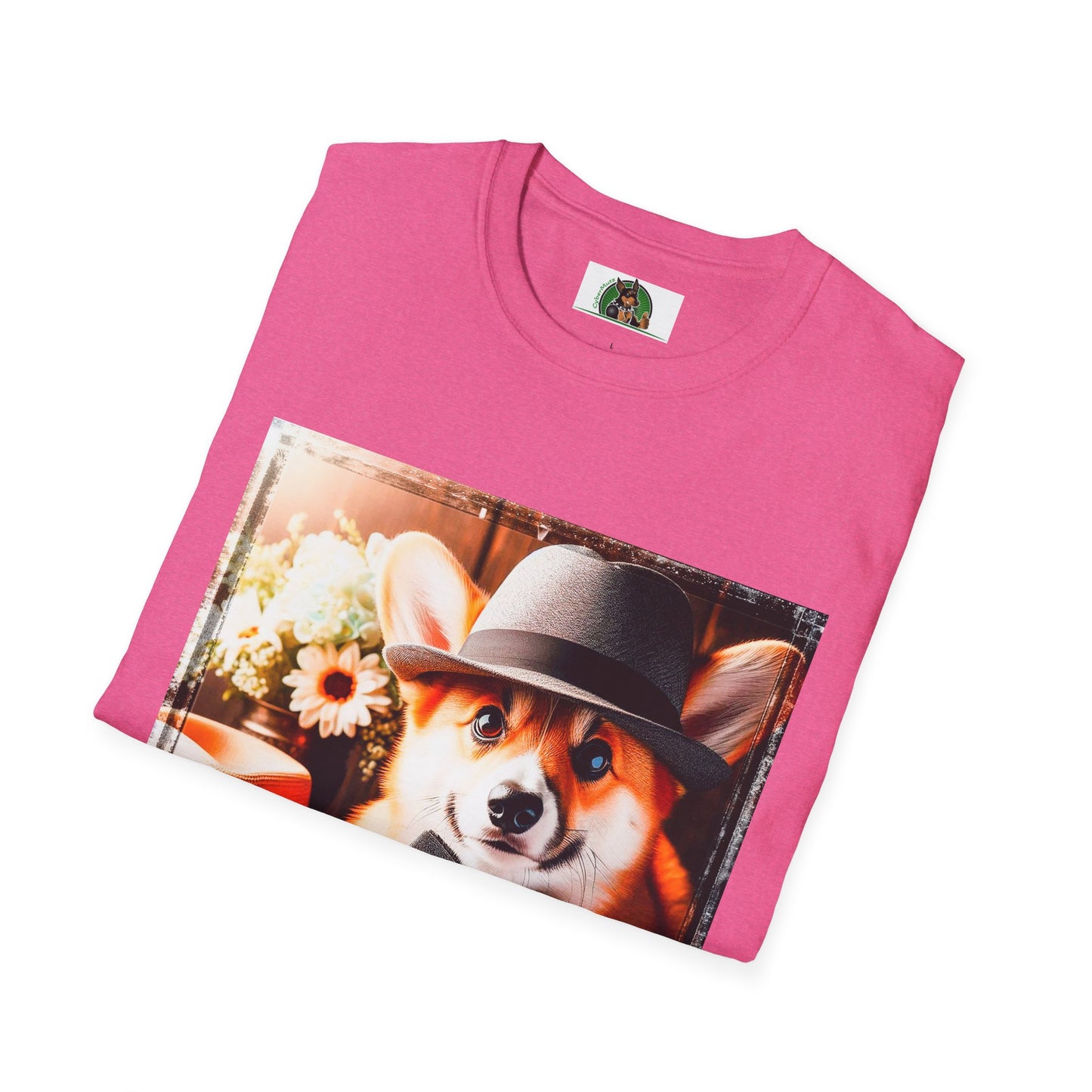 Pembroke Welsh Corgi top hat shirt