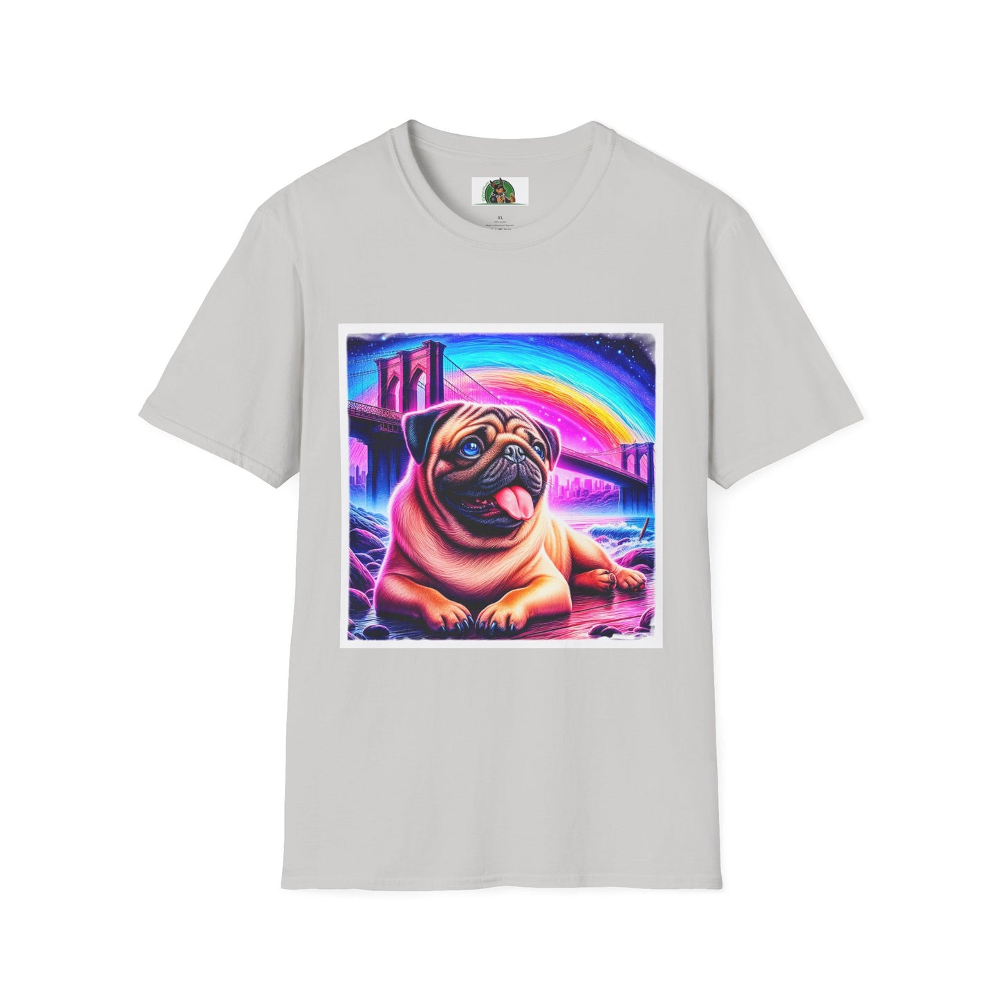 Pugs T-Shirt Printify S Ice Grey 